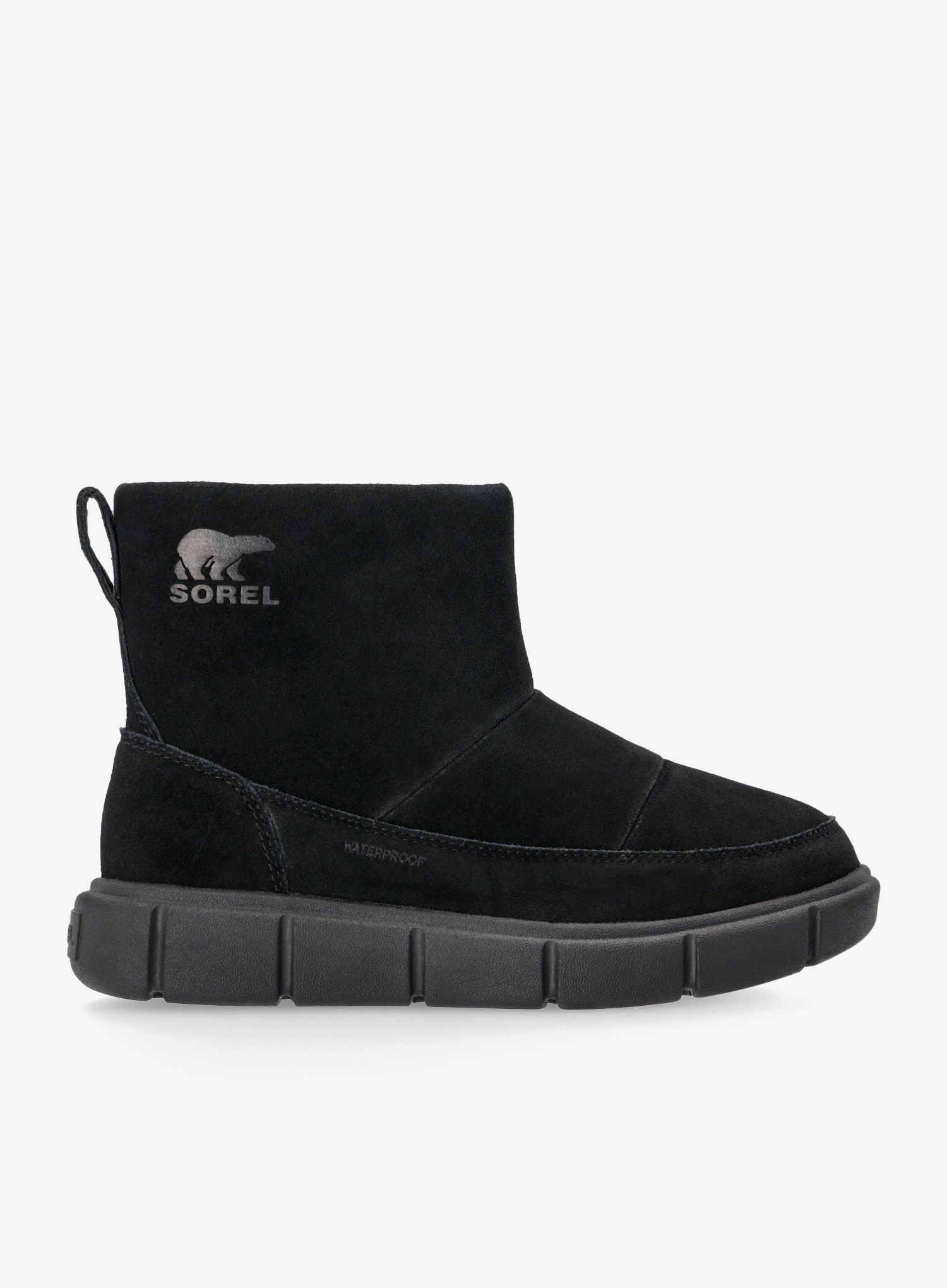 Dámske zimné topánky Sorel Explorer III Slip-On WP - black/sea salt
