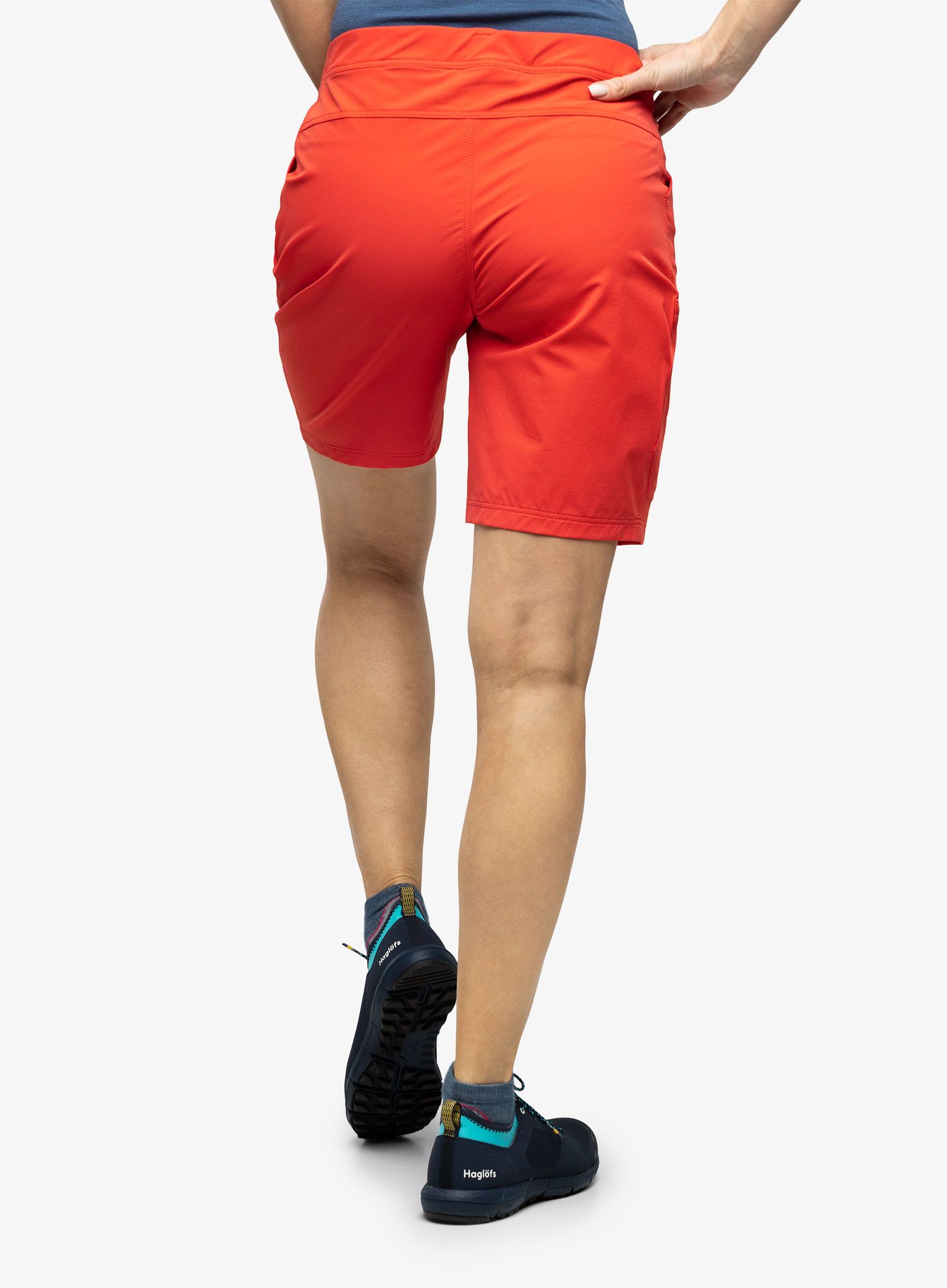 Turistické kraťasy dámske Haglofs Lizard Softshell Shorts - poppy red