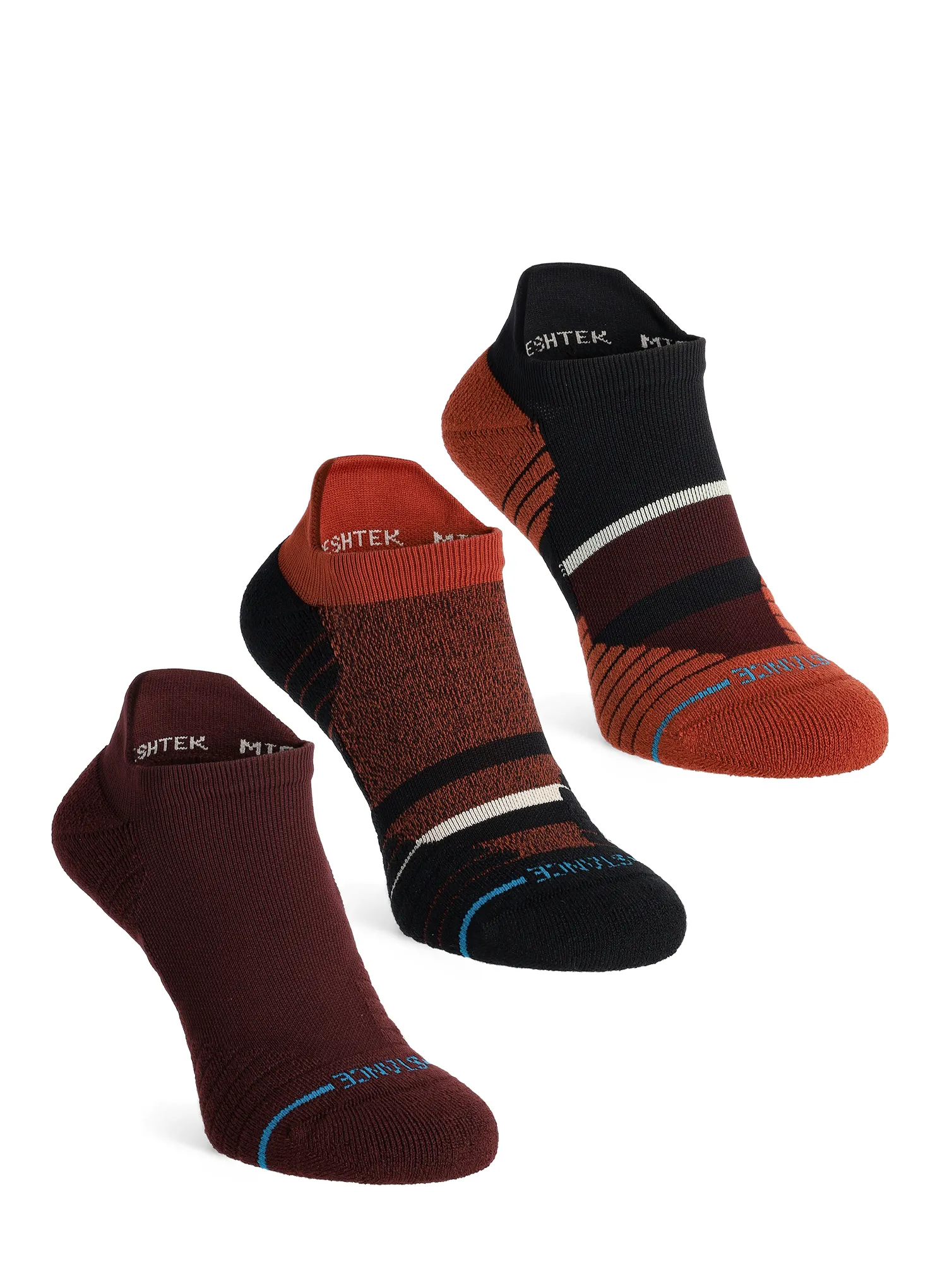 Ponožky Stance Cavern Mid Tab 3-Pack - wine