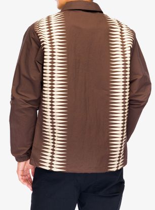 Bunda Stance Coaches Jacket - dark brown