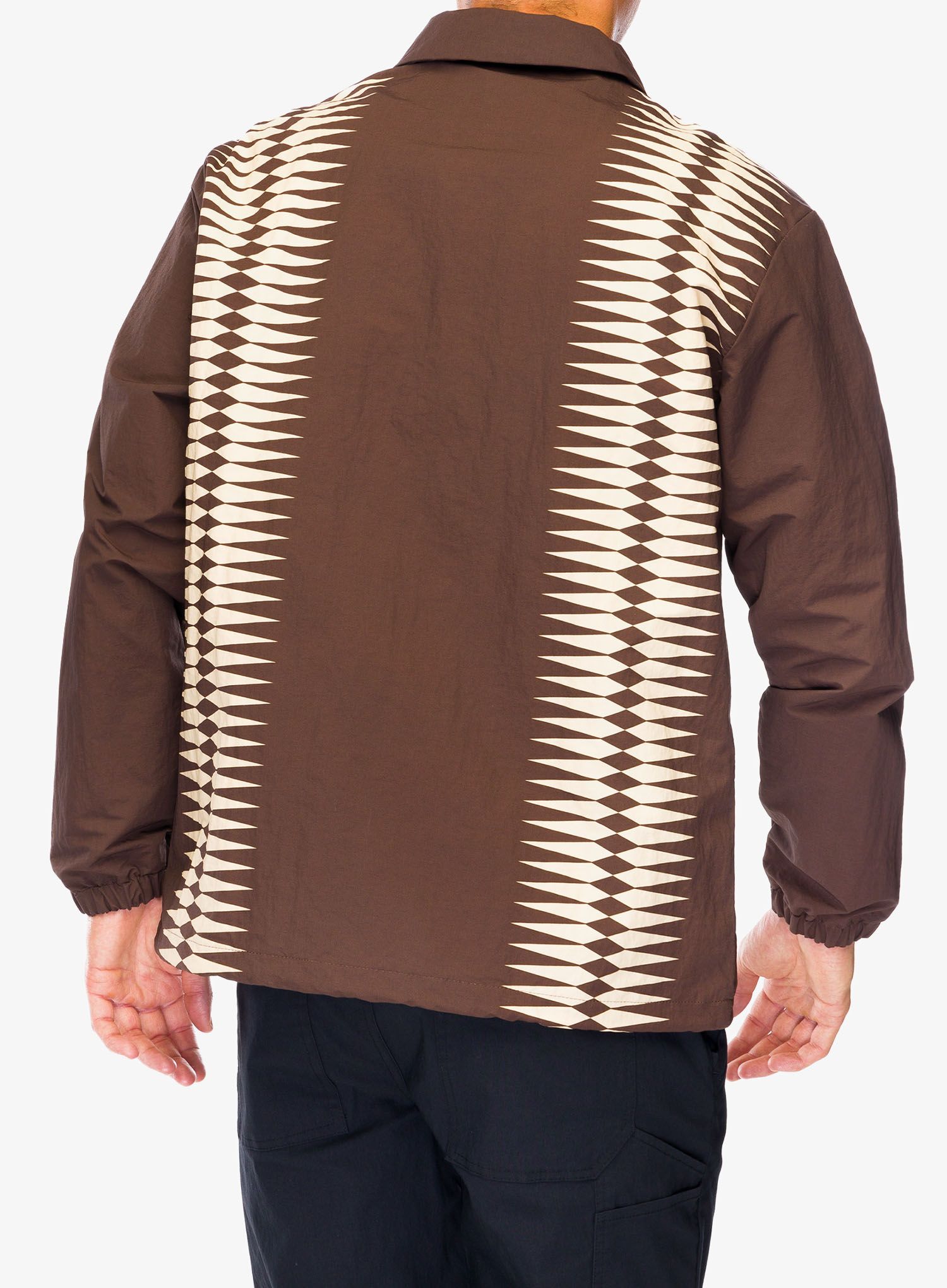 Bunda Stance Coaches Jacket - dark brown