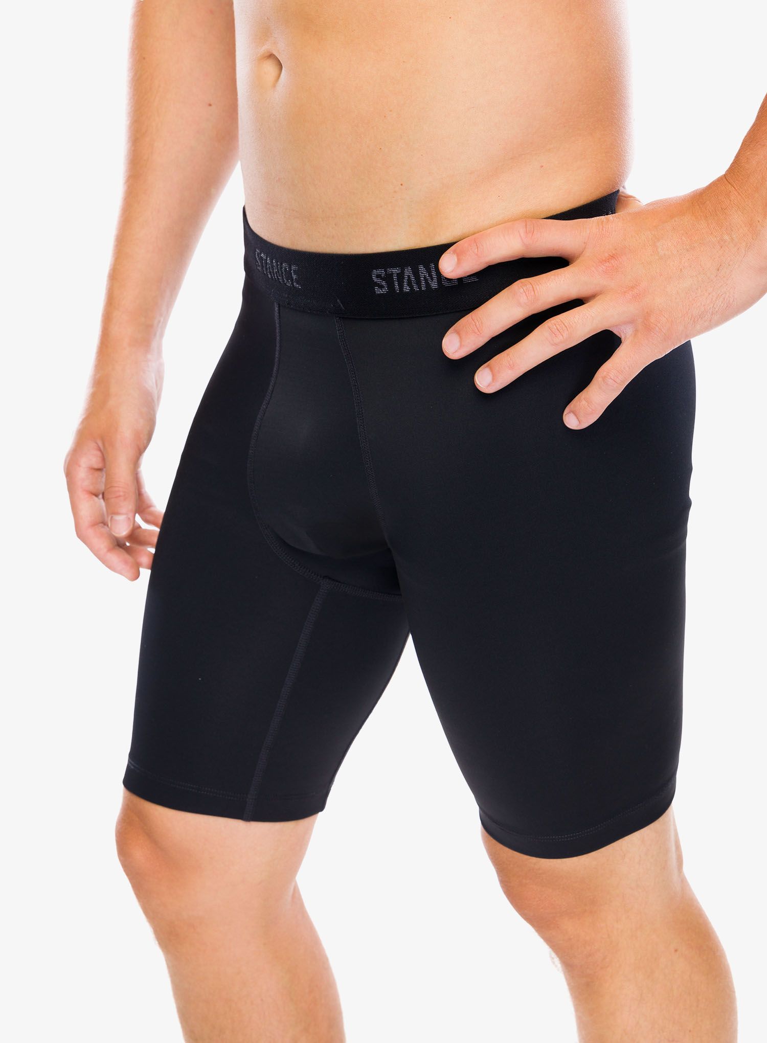 Boxerky Stance Compression Nylon Underwear - black