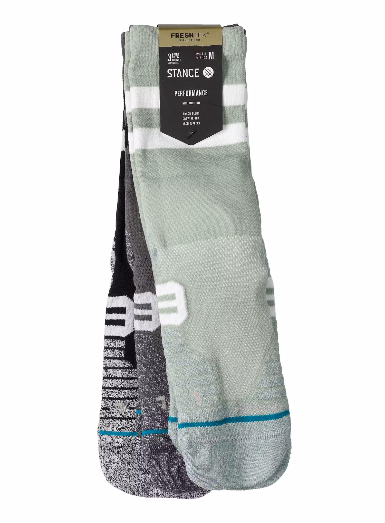 Ponožky na behanie Stance Franchise Crew 3 Pack - multi