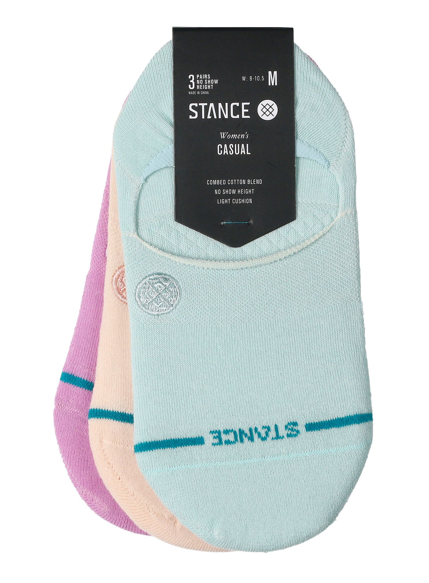 Turistické ponožky Stance Icon No Show 3 Pack - light blue