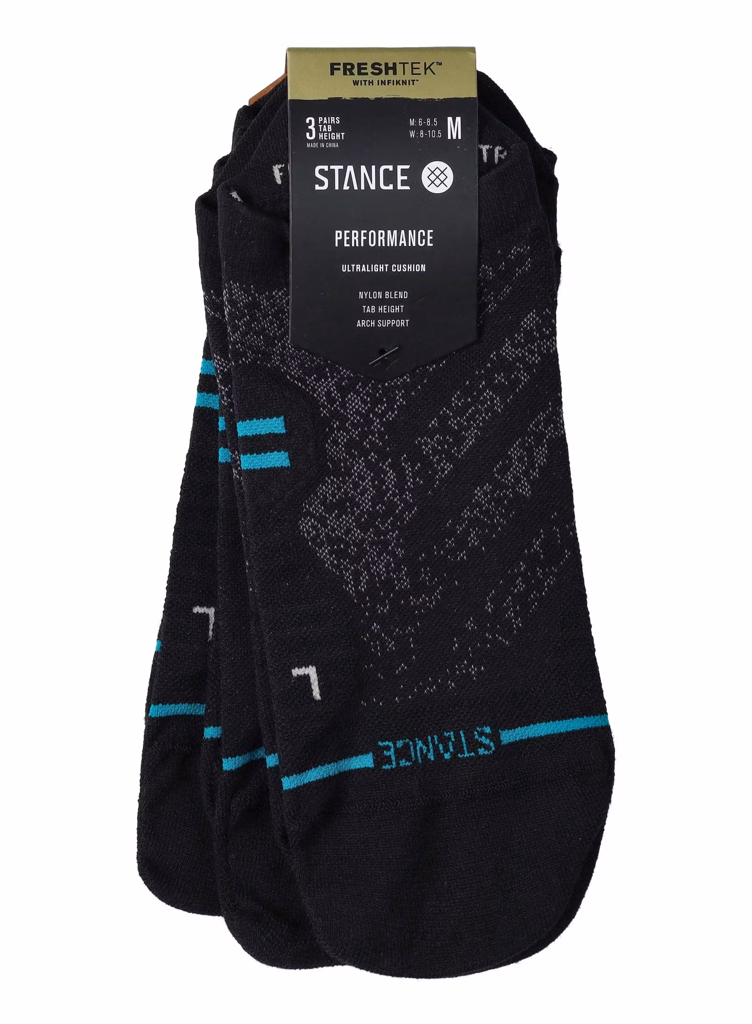 Ponožky na behanie Stance Run Ultralight Tab 3 Pack - black