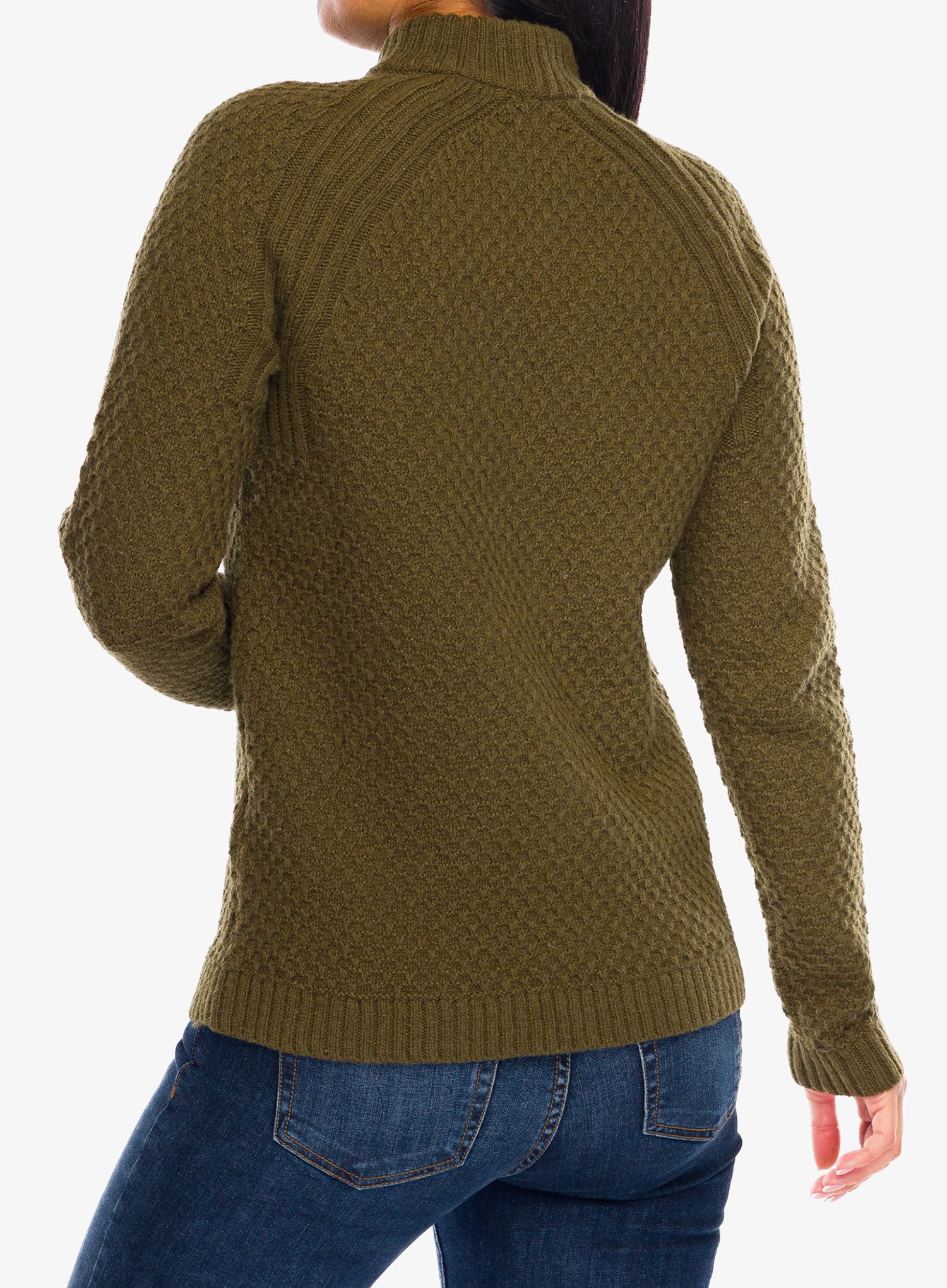 Dámsky sveter Royal Robbins Westlands Mock Neck - dark olive