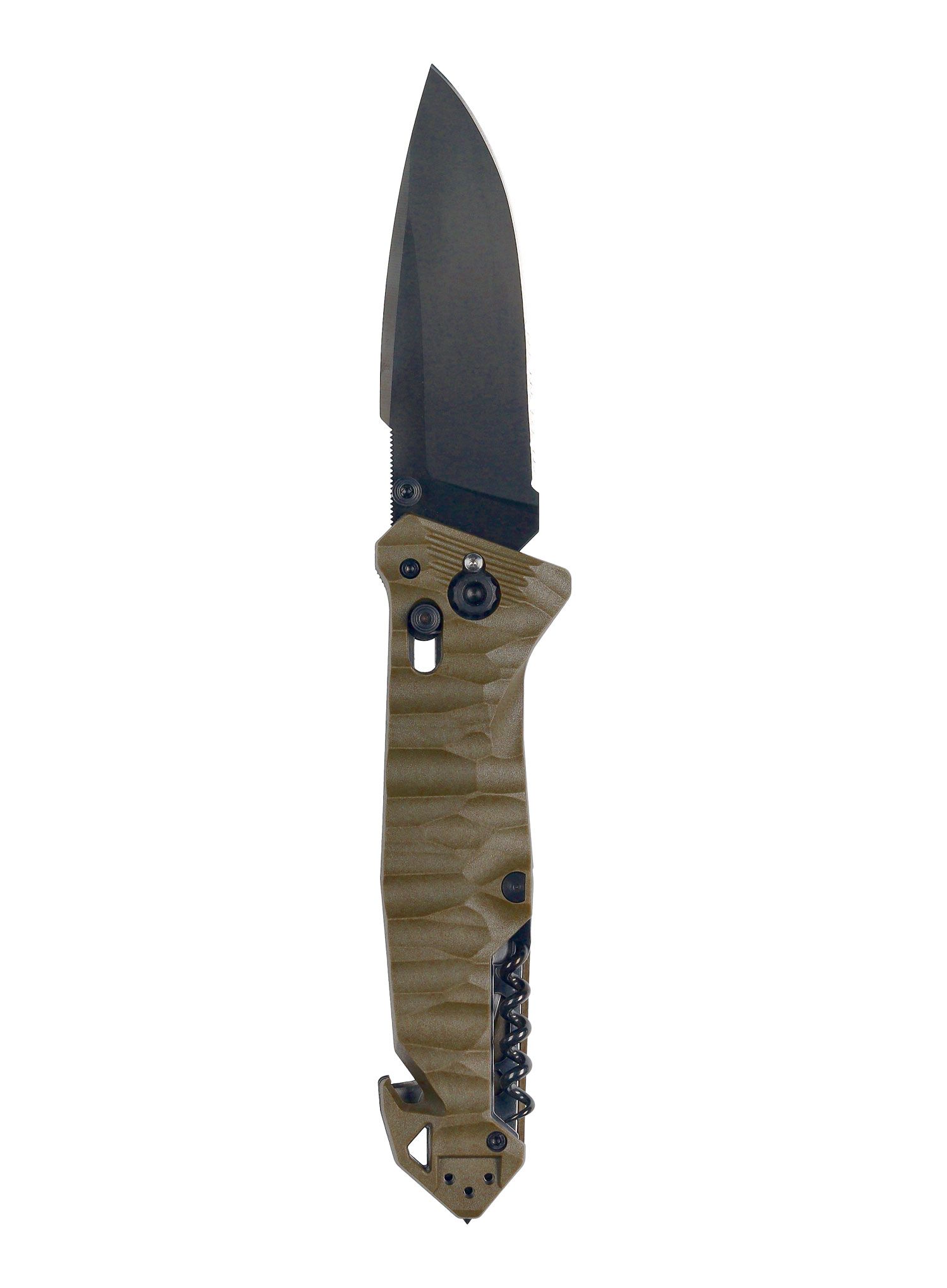 Nôž TB Outdoor CAC Serration Manche Toxifie - khaki