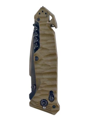Nôž TB Outdoor CAC Serration Manche Toxifie - khaki