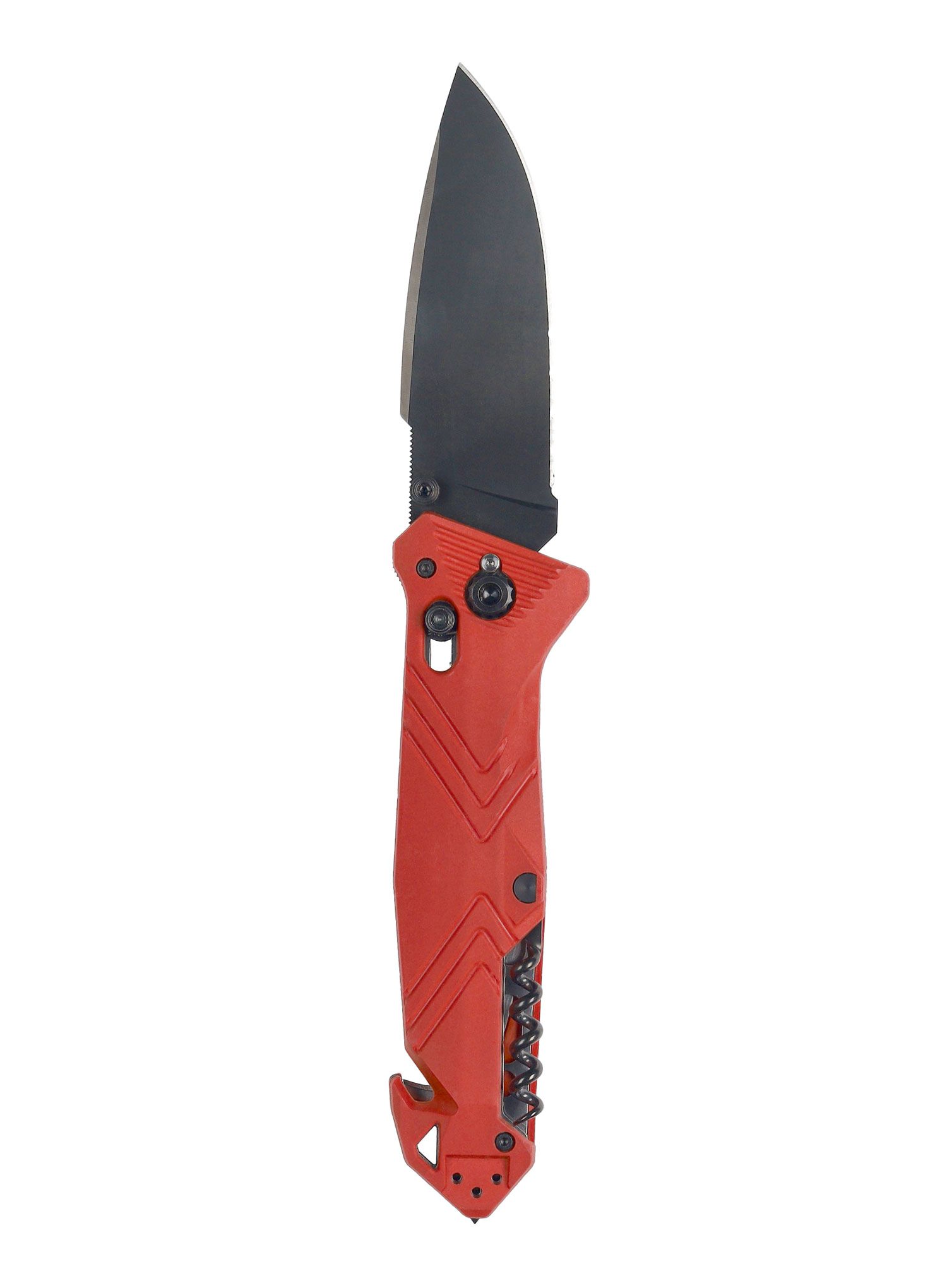 Skladací nôž TB Outdoor CAC Serration - red