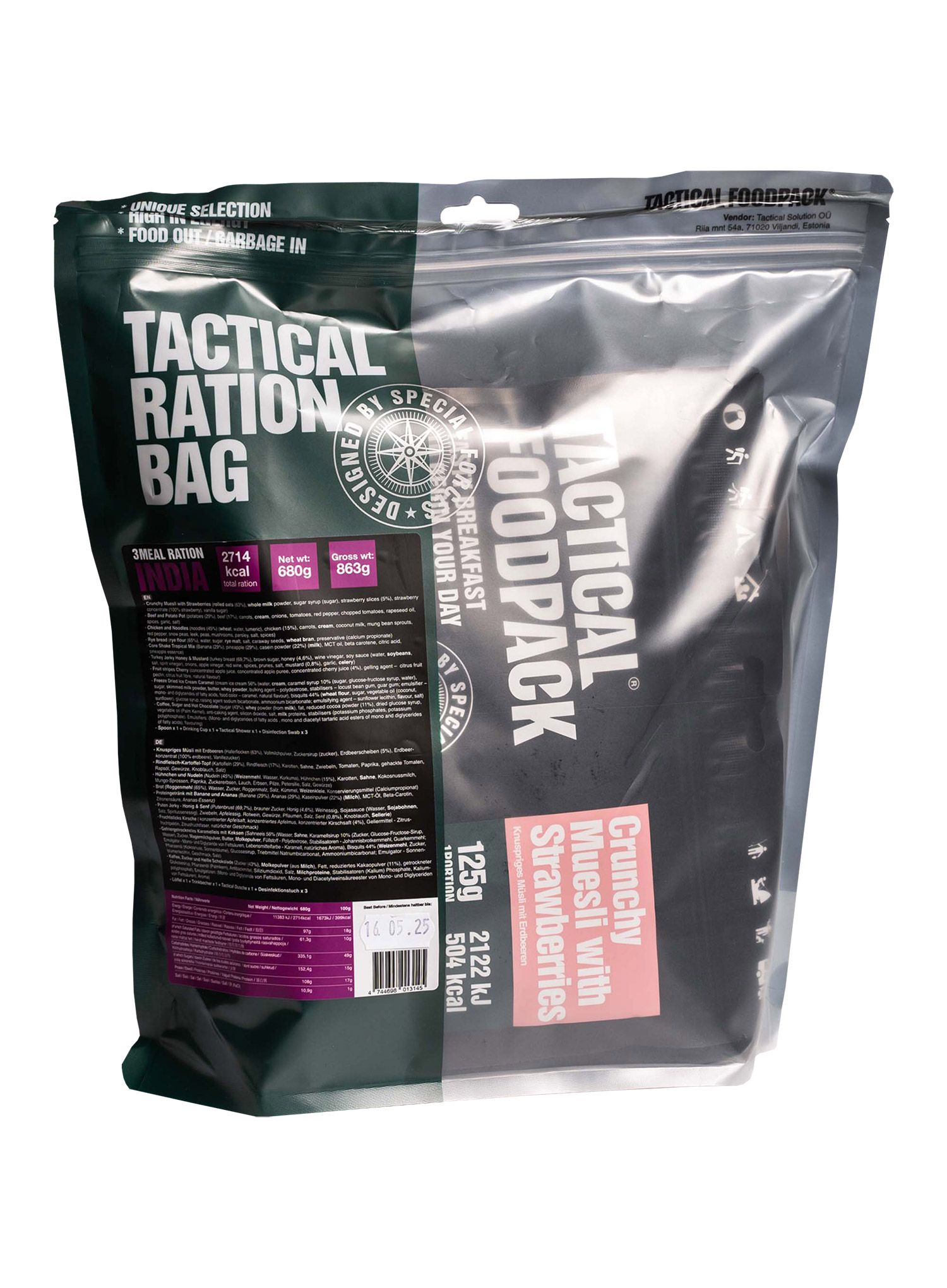 Súprava Tactical FoodPack Ration India