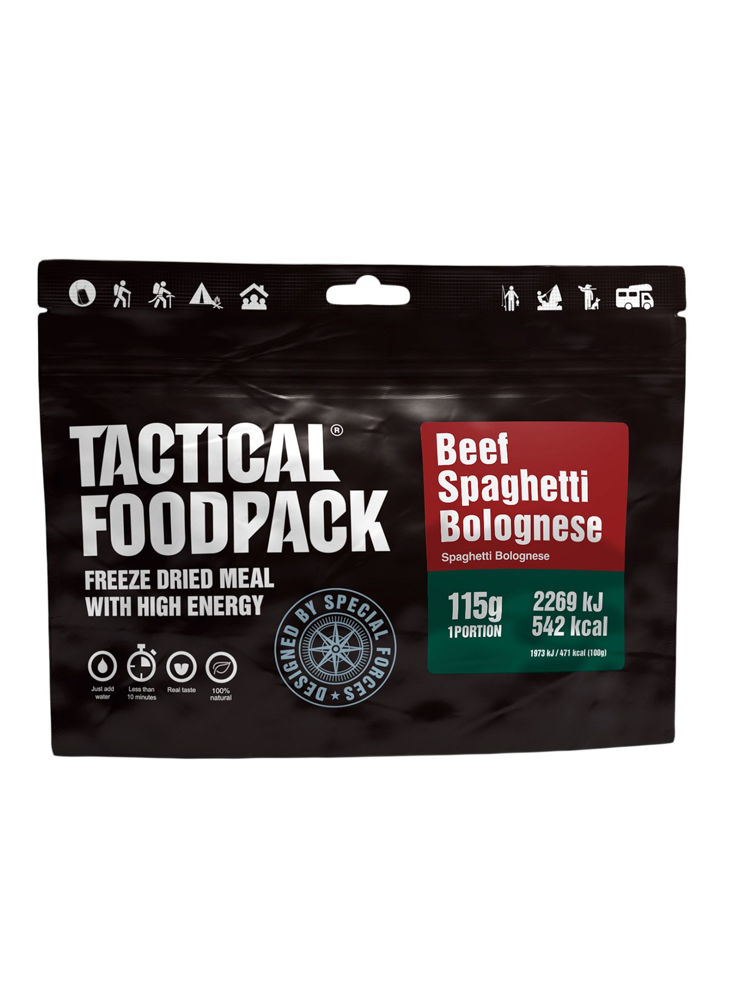 Lyofilizát Tactical Foodpack Špagety Bolognese s hovädzím 415 g