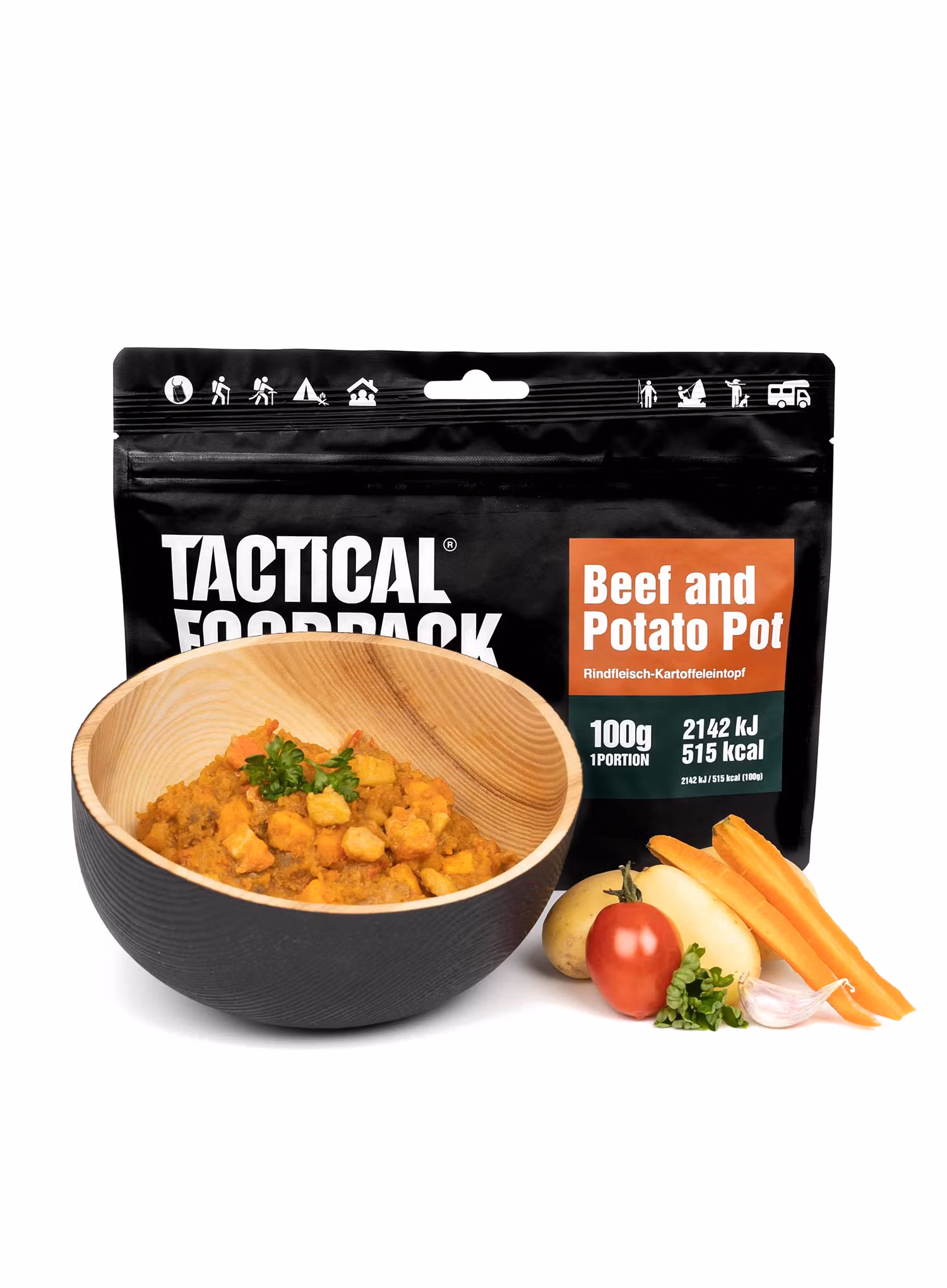 Lyofilizát Tactical Foodpack Dusené hovädzie so zemiakmi 370 g