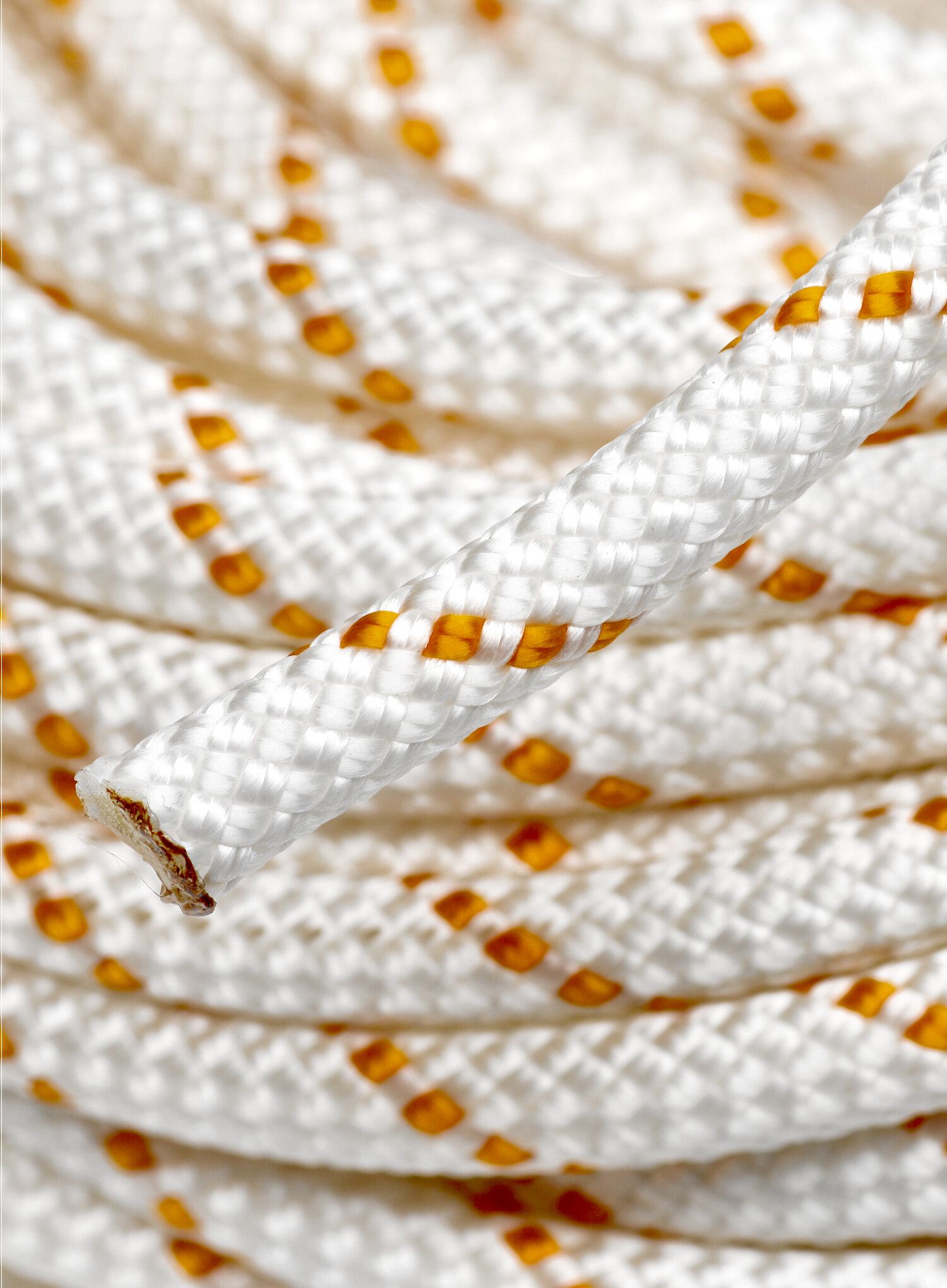 Statické lano Tendon Speleo 9 mm - white/orange