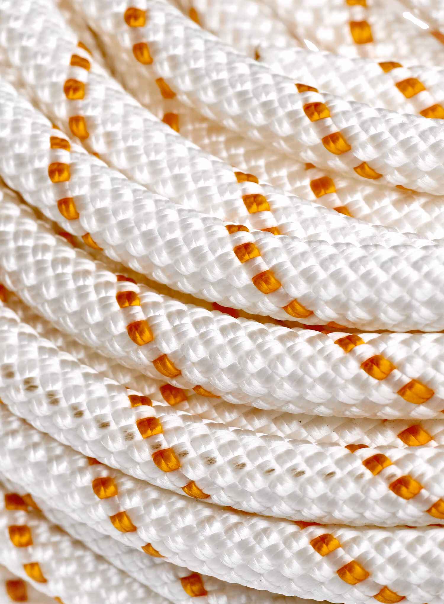 Statické lano Tendon Speleo 9 mm - white/orange
