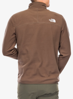 Flísová mikina The North Face 100 Glacier 1/4 Zip - smokey brown
