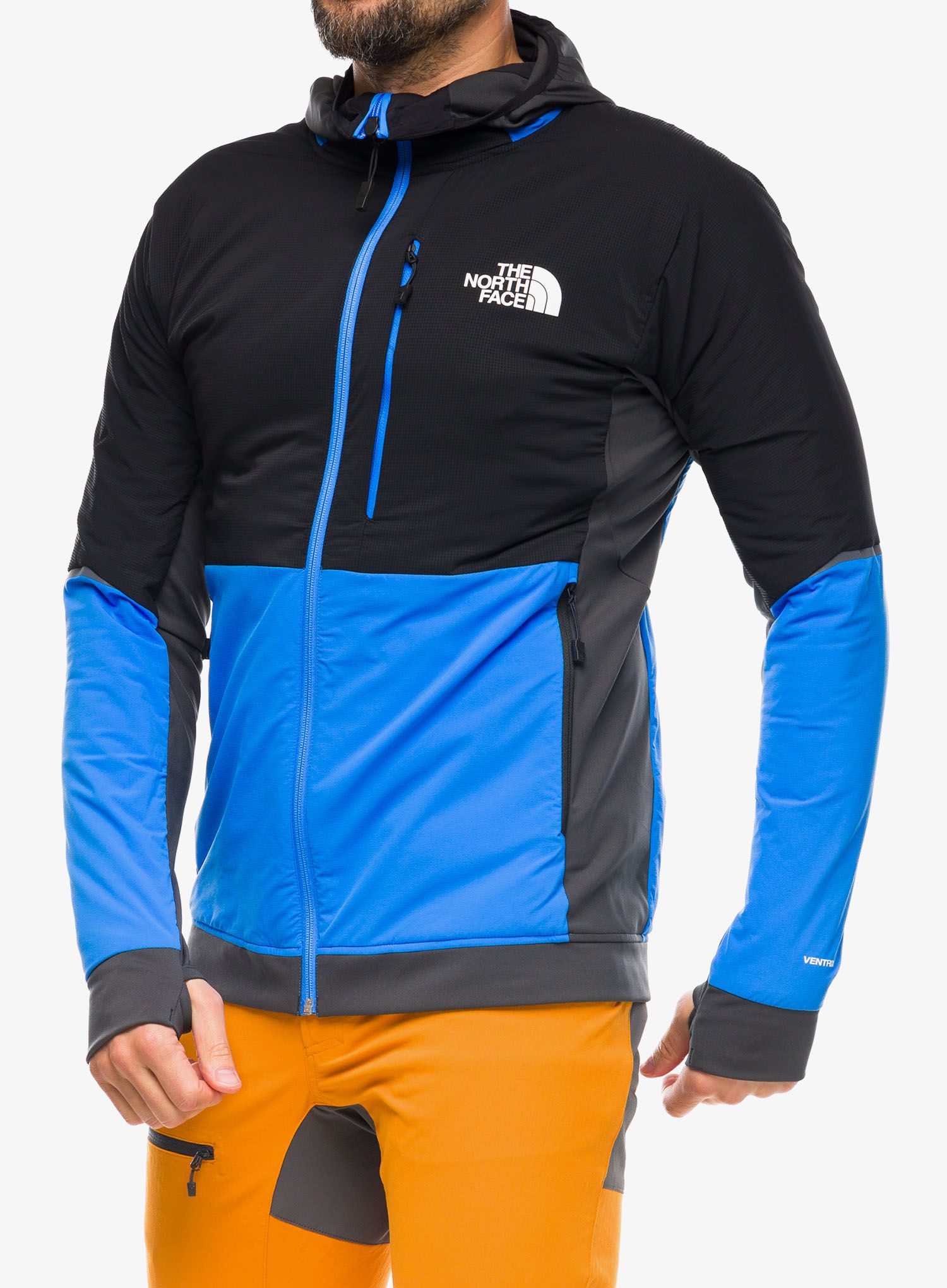 Hybridná bunda The North Face Dawn Turn Hybrid Ventrix Hoodie - blue/black