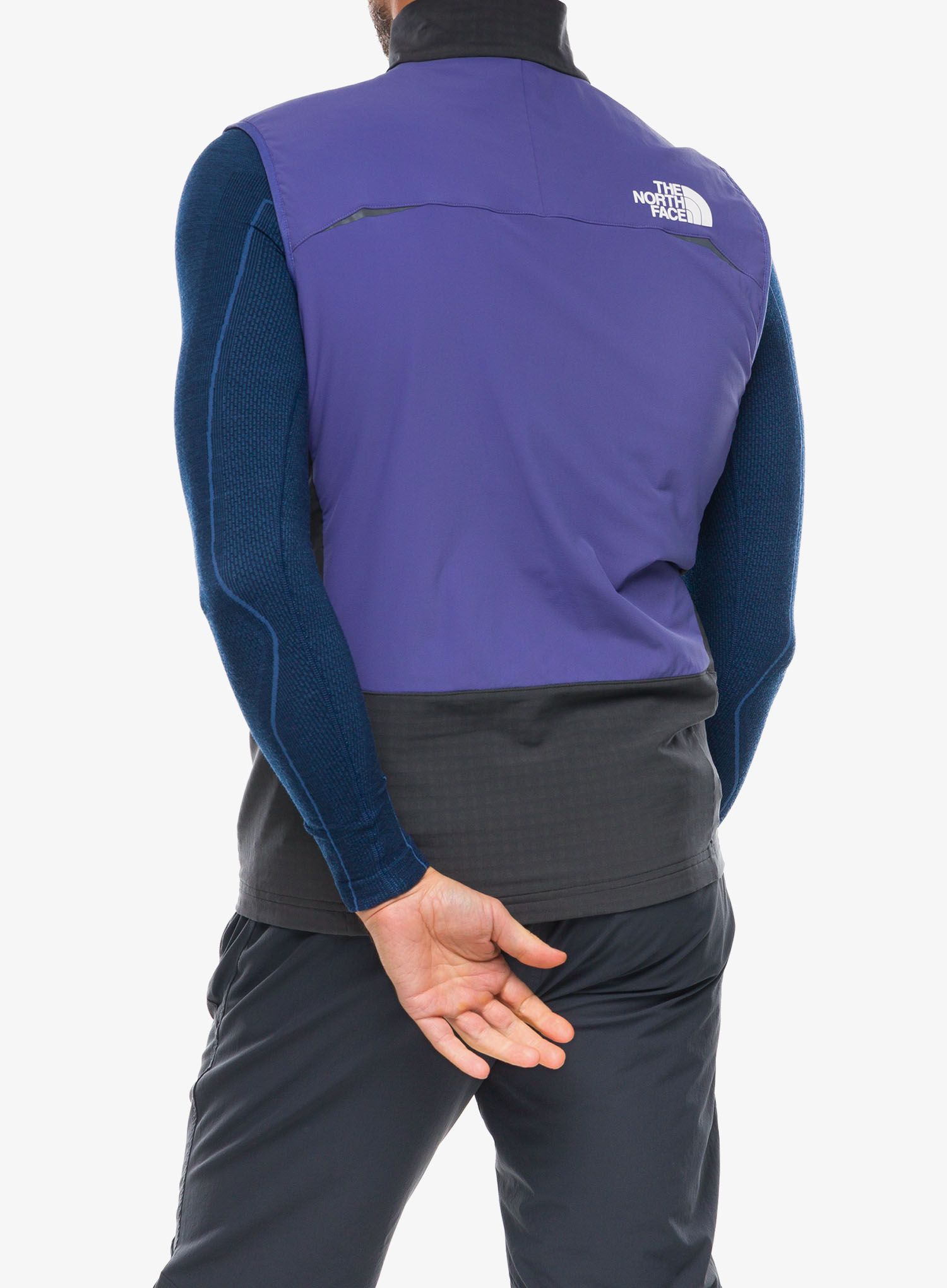 Zateplená vesta The North Face Dawn Turn Hybrid Ventrix Vest - grey/cave blue