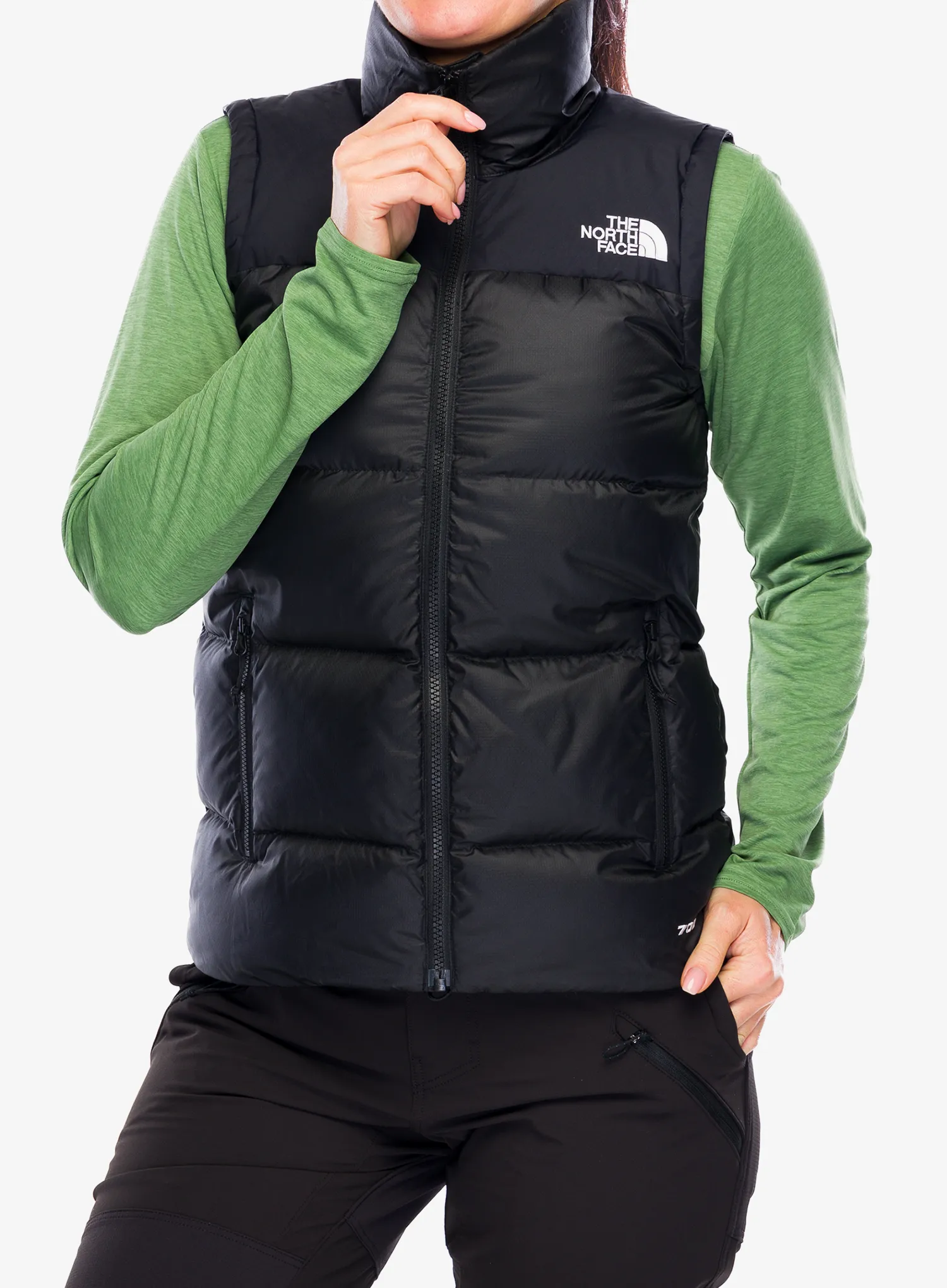 Páperová vesta dámska The North Face Diablo Down 2.0 Vest - tnf black heather/tnf black