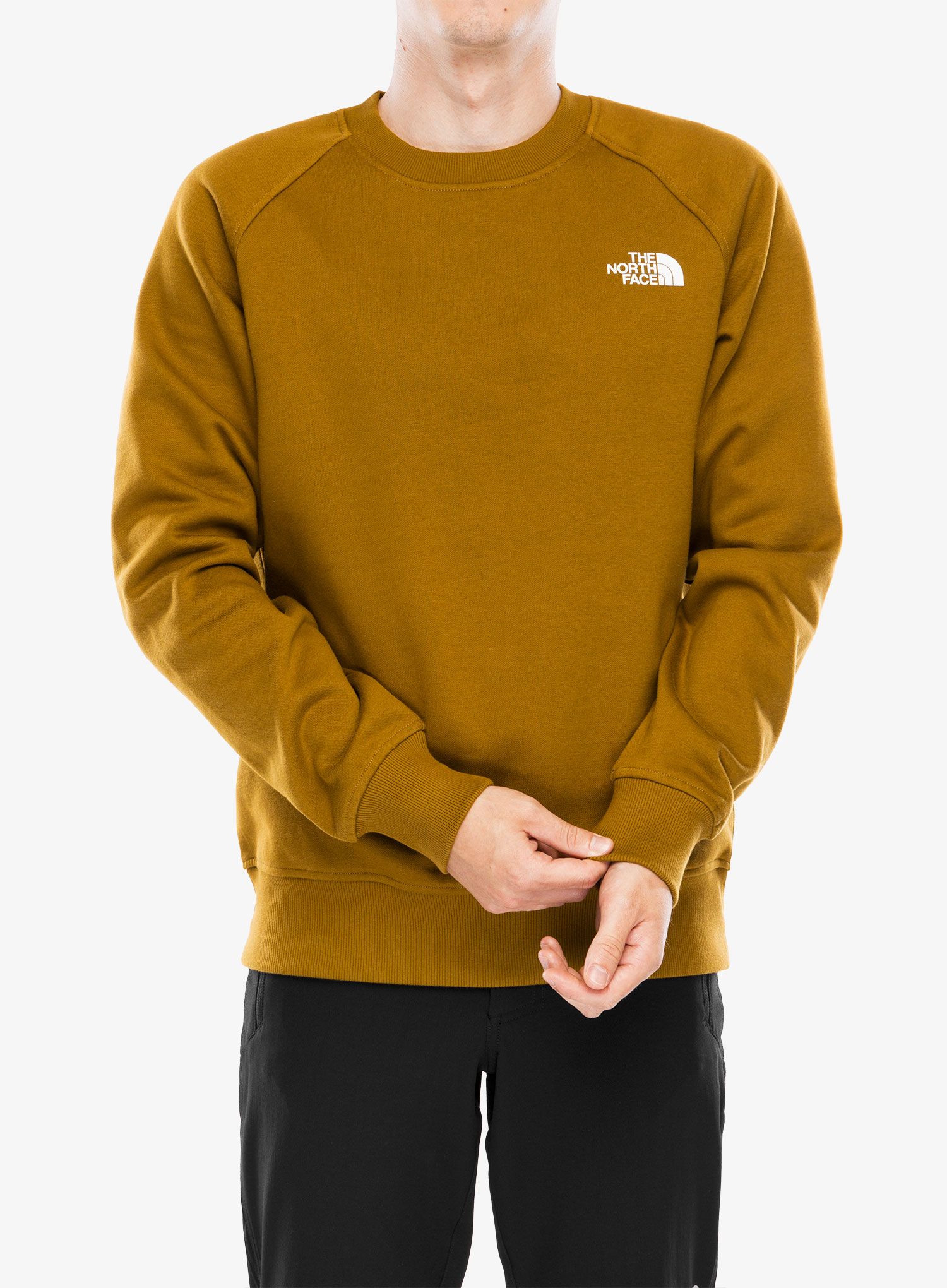 Mikina bez kapucne The North Face Raglan Redbox Crew - moss green