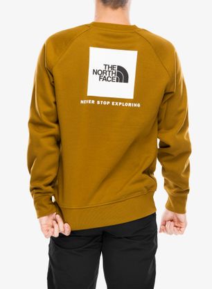 Mikina bez kapucne The North Face Raglan Redbox Crew - moss green