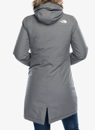 Zateplená bunda dámska The North Face Recycled Zaneck Parka - smoked pearl
