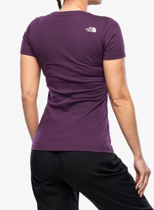 Tričko s potlačou dámske The North Face S/S Easy Tee - black currant