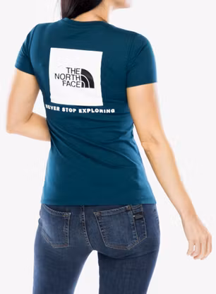Bavlnené tričko dámske The North Face S/S Redbox Tee - midnight petrol