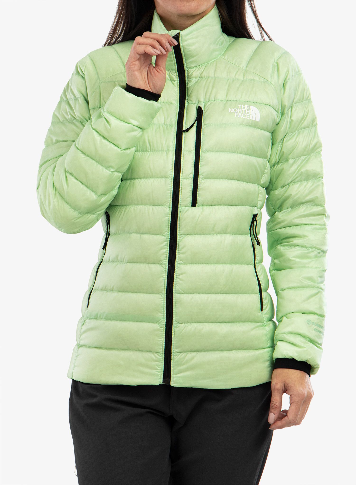 Bunda páperová dámska The North Face Summit Breithorn Jacket - patina green