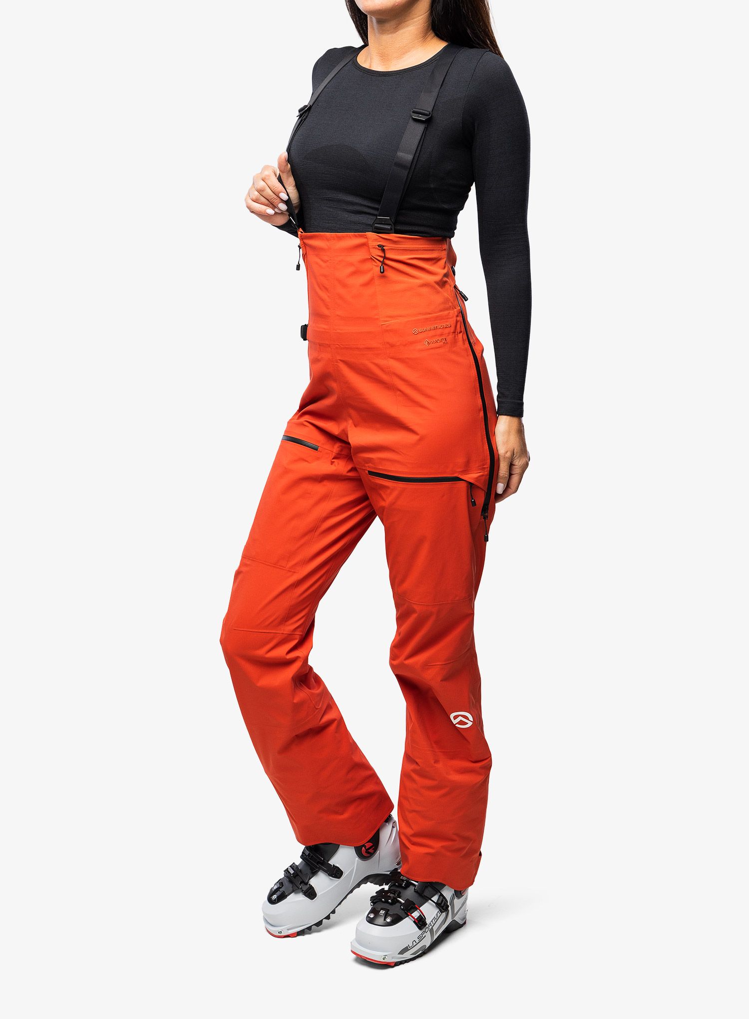 Dámske GORE TEX nohavice The North Face Summit Pumori GTX Pro BIB - auburn glaze