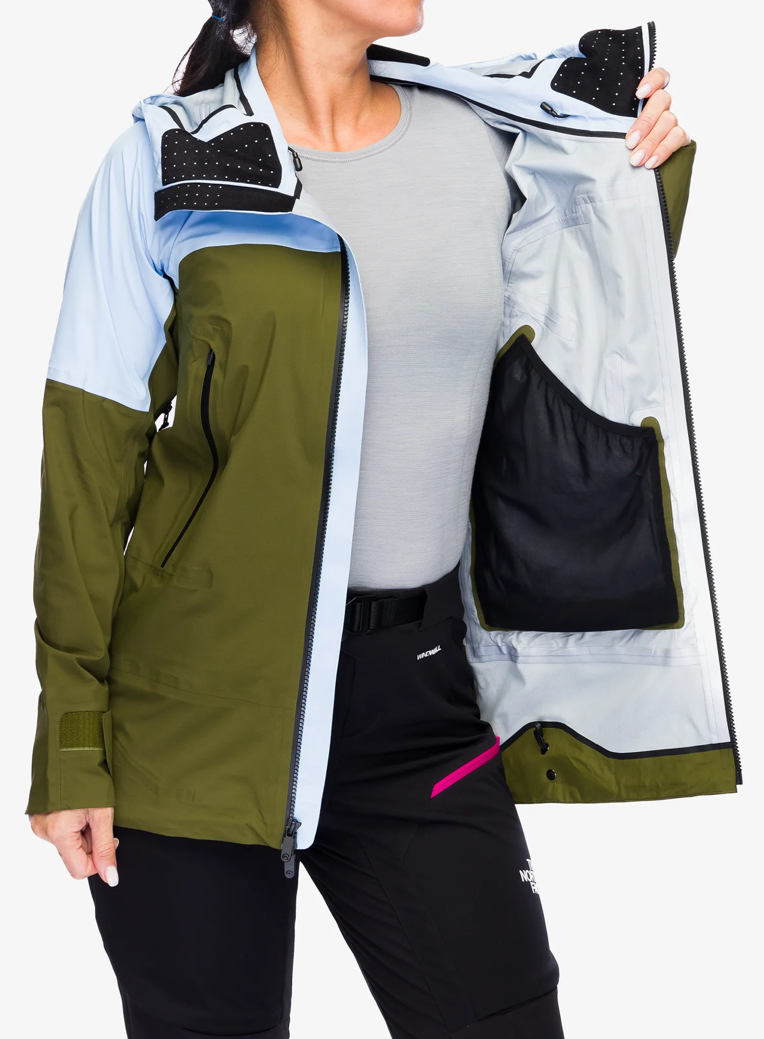 Bunda dámska The North Face Summit Stimson Futurelight Jacket - cornflower/forest olive
