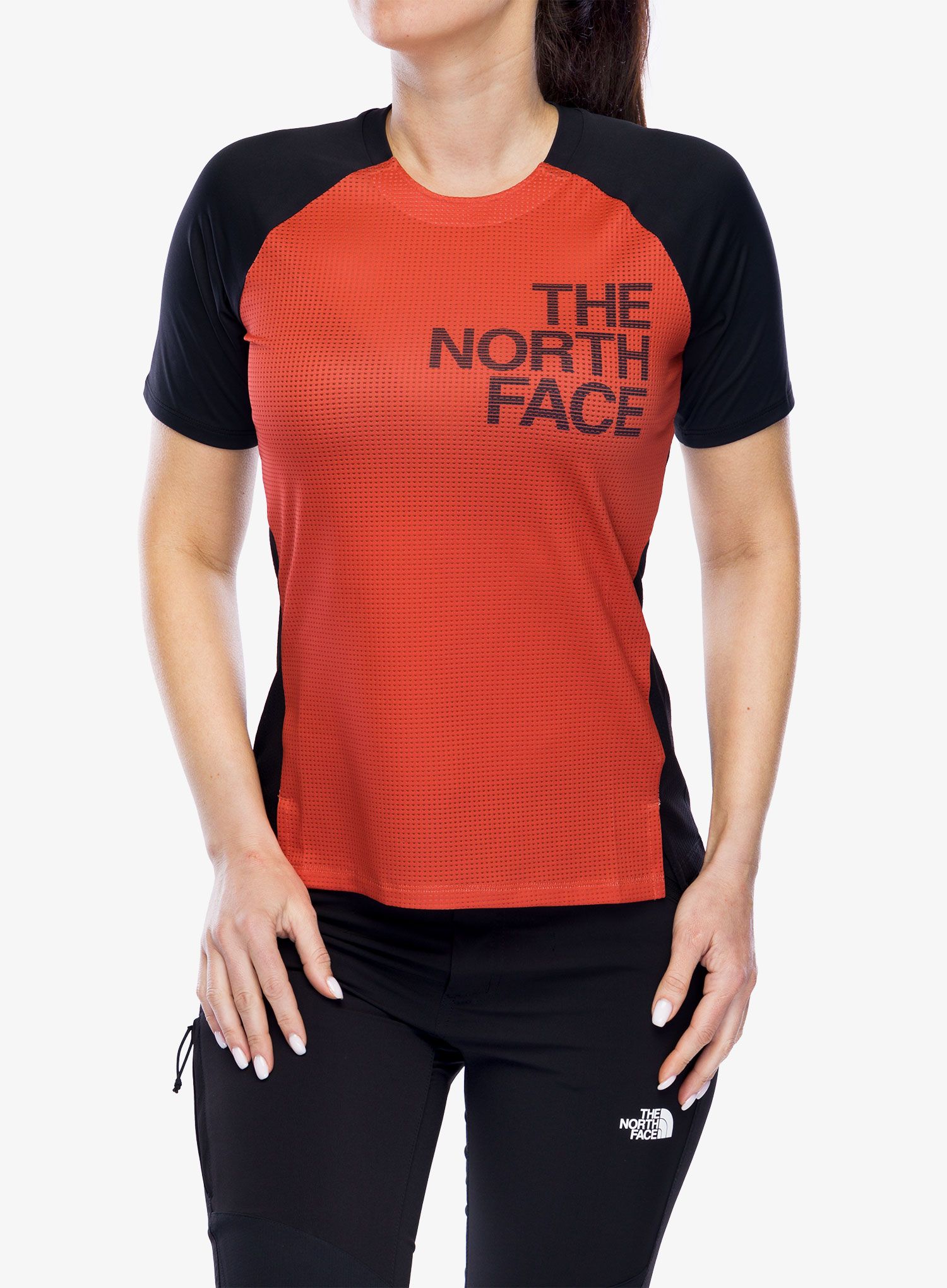 Dámske tričko The North Face Trailjammer S/S Tee - auburn glaze/tnf black