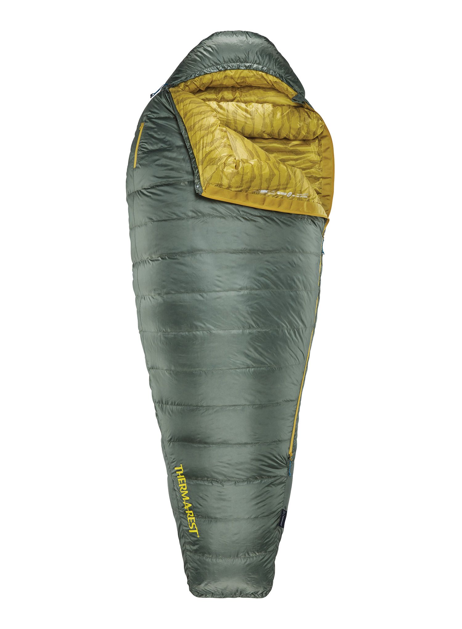 Páperový spacák Therm a Rest Questar 20F/-6C Long (198 cm) - balsam