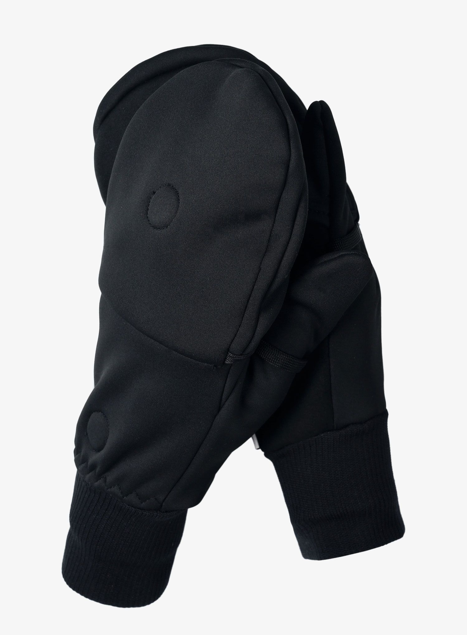Vetruodolné rukavice Trekmates Rigg Convertible Mitts - black