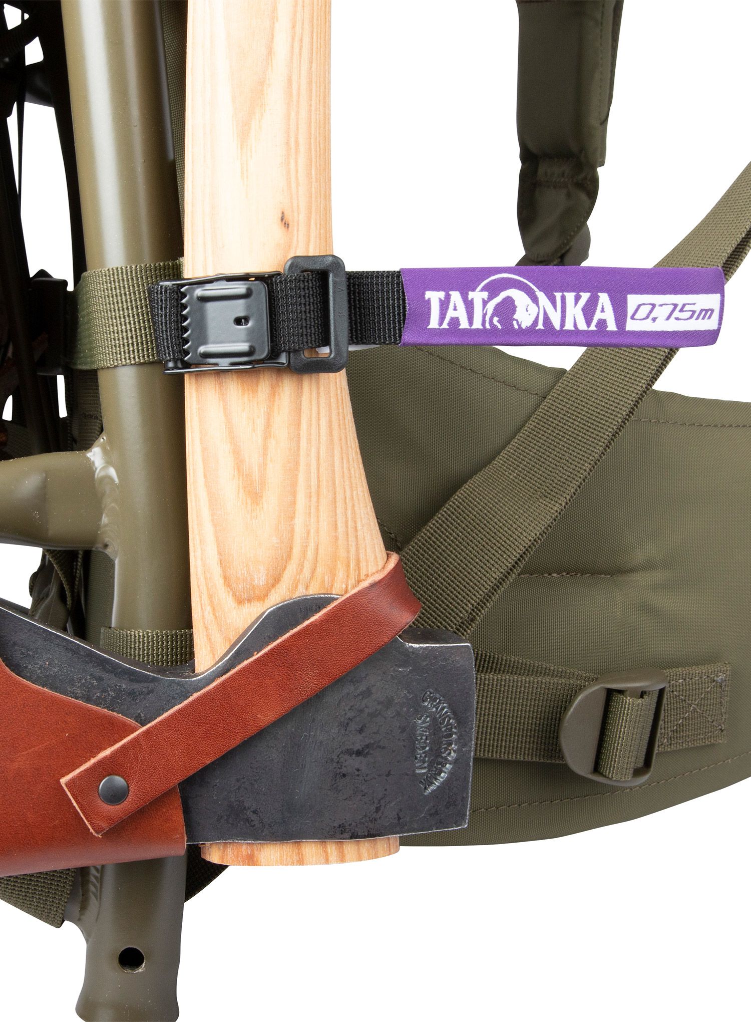 Upevňovacie popruhy Tatonka Easy Strap 18 mm 75 cm - black