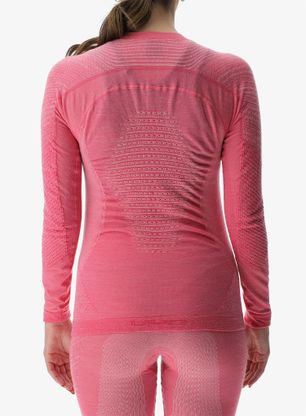 Dámske funkčné tričko UYN Fusyon Biotech UW Shirt LS - fuchsia purple