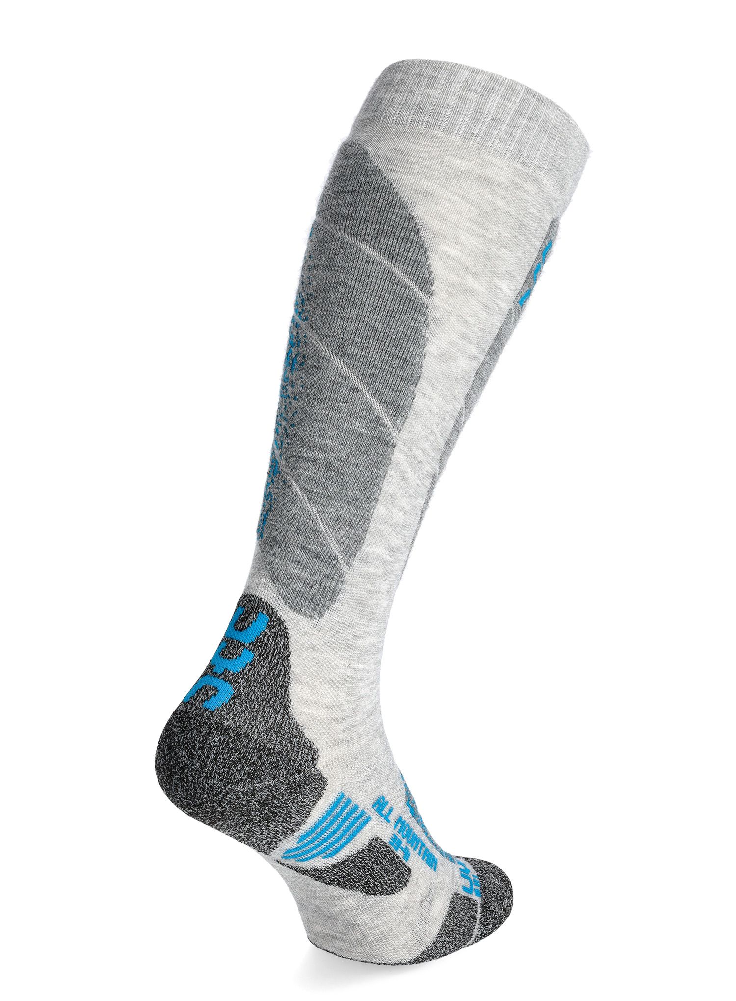 Lyžiarske ponožky UYN Ski All Mountain Man - light grey melange/azure