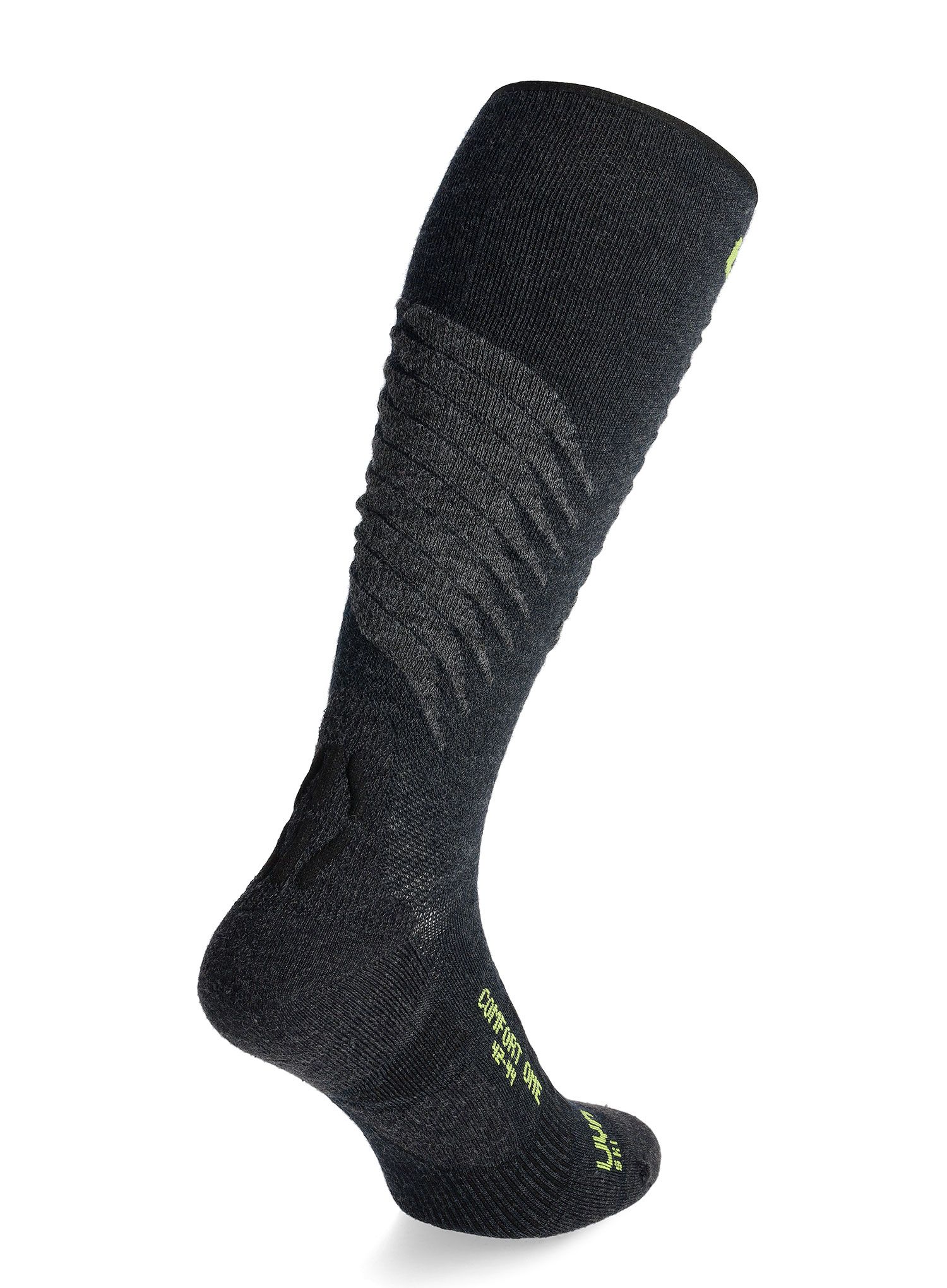 Lyžiarske ponožky UYN Ski One Comfort Fit Socks - anthracite/lime