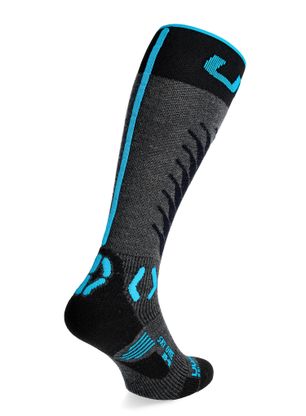 Ponožky pánske UYN Man Ski One Merino Socks - anthracite/turquise