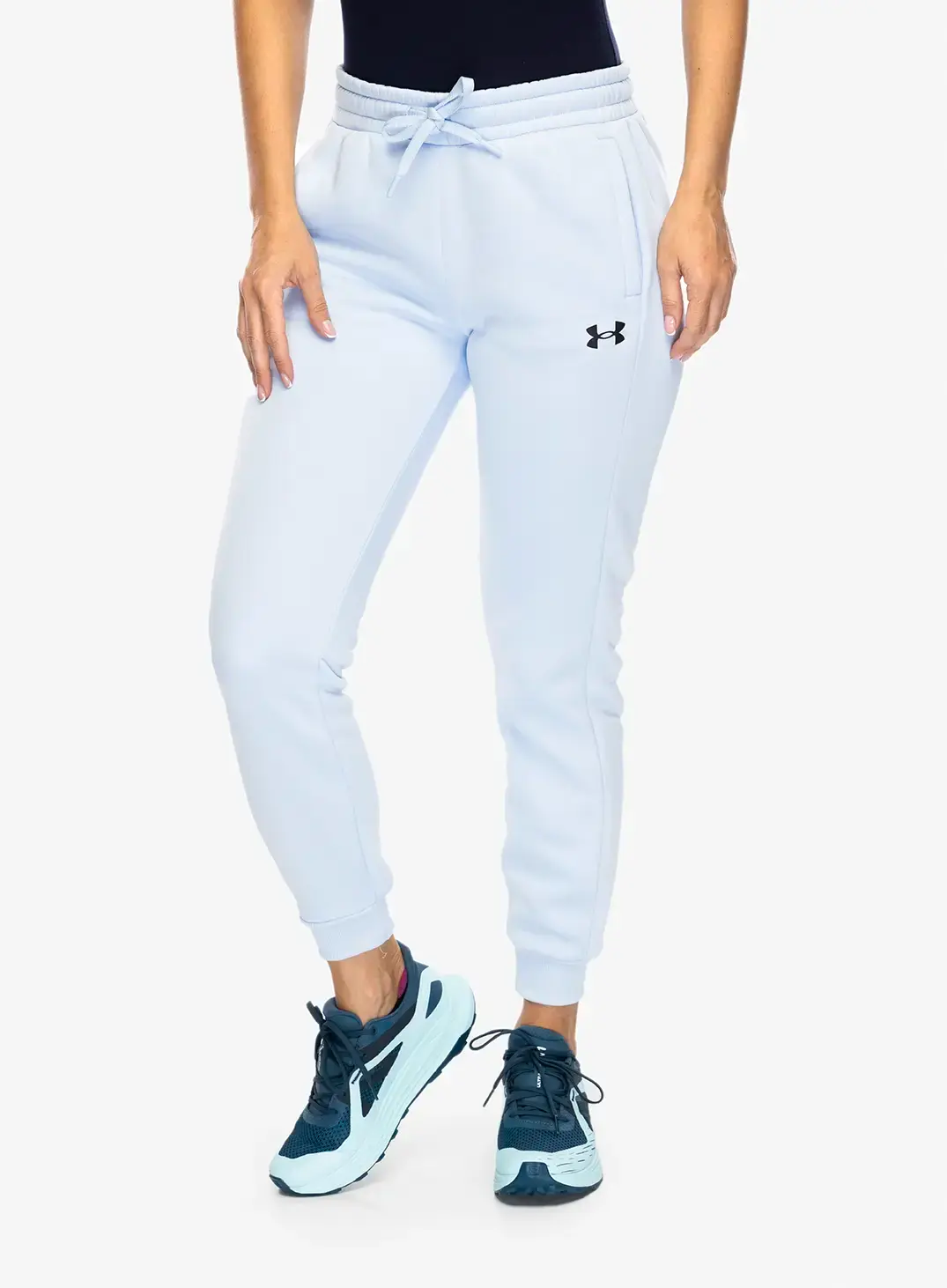 Dámske nohavice Under Armour Armour Fleece Joggers - nimbus blue/black