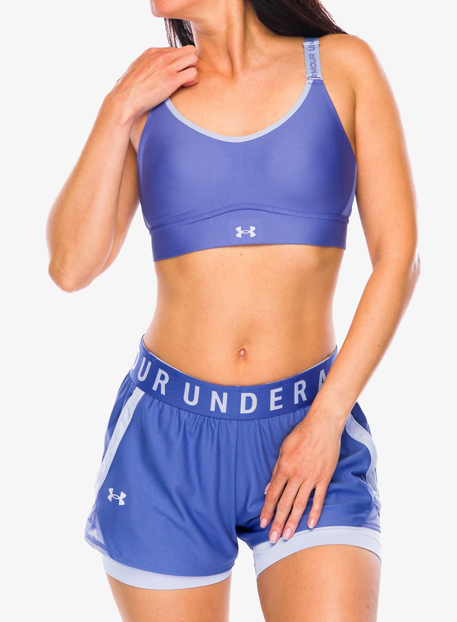 Športová podprsenka Under Armour Infinity 2.0 Mid Sports Bra - starlight/celeste