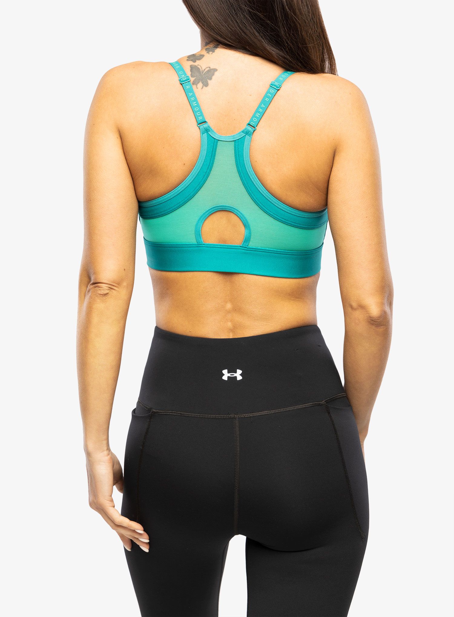 Športová podprsenka Under Armour Infinity Low Covered Sports Bra - coastal teal/birdie green