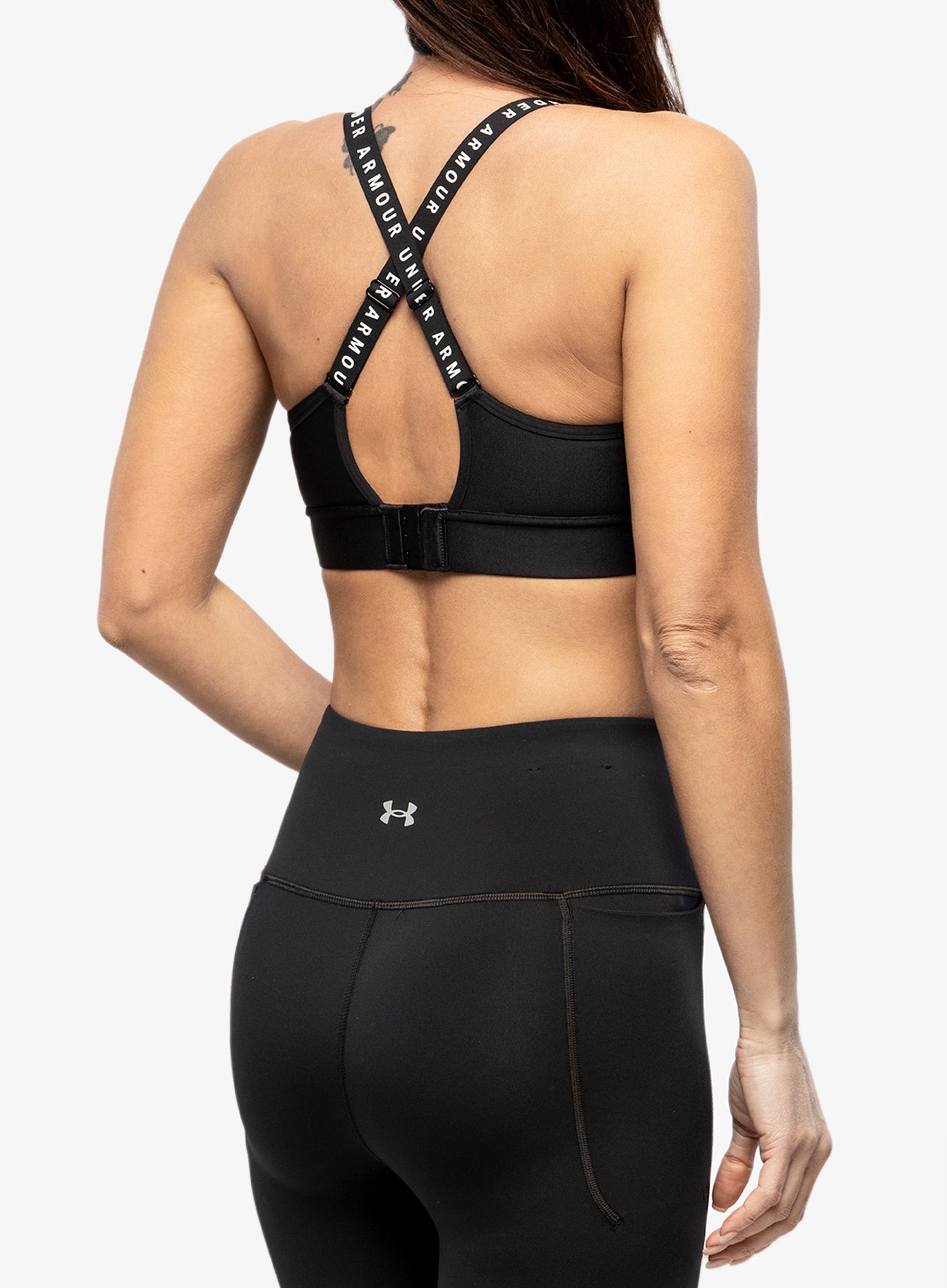 Športová podprsenka Under Armour Infinity Mid Covered Sports Bra - black/white