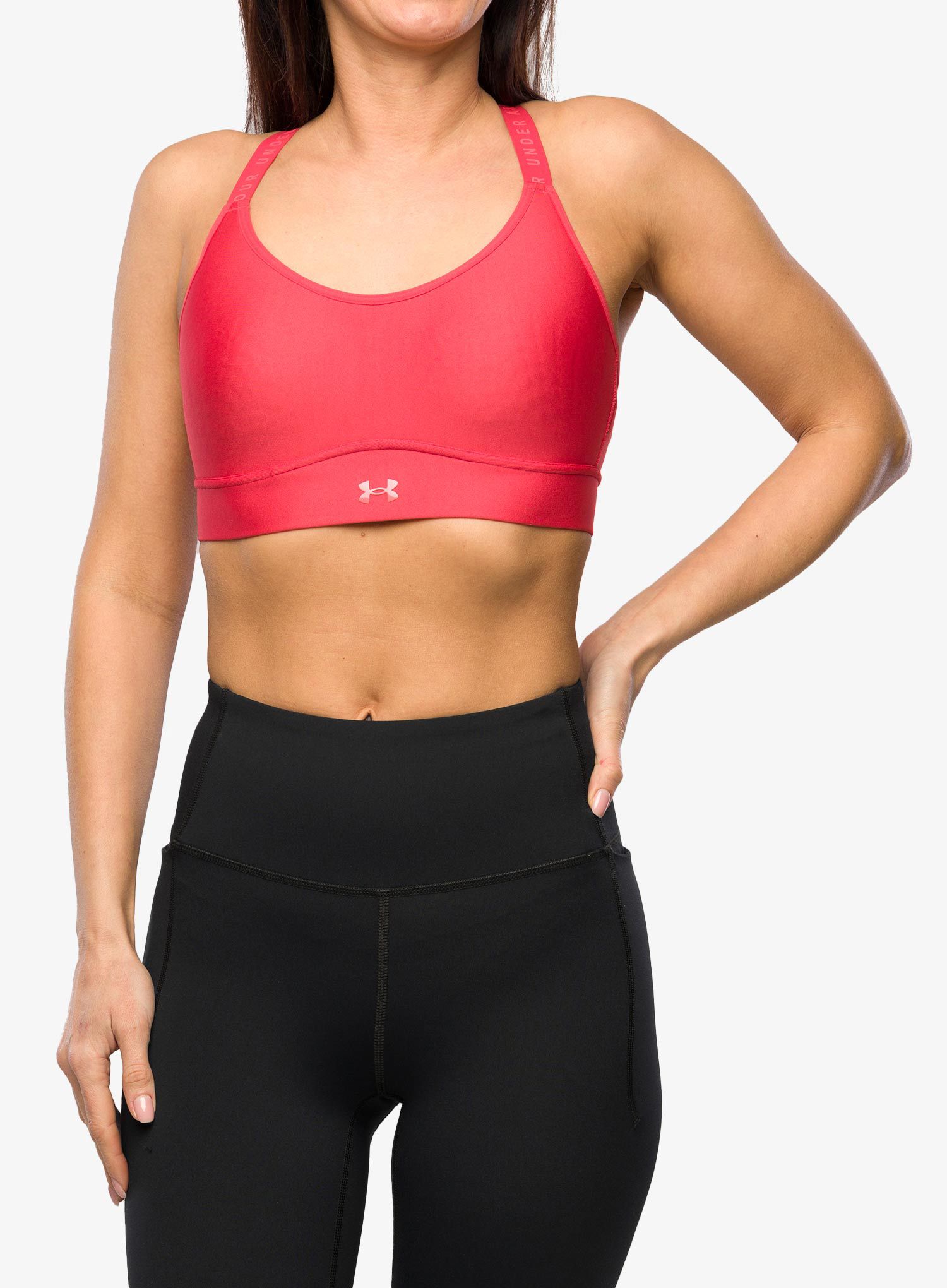 Športová podprsenka Under Armour Infinity Mid Covered Sports Bra - chakra/after burn