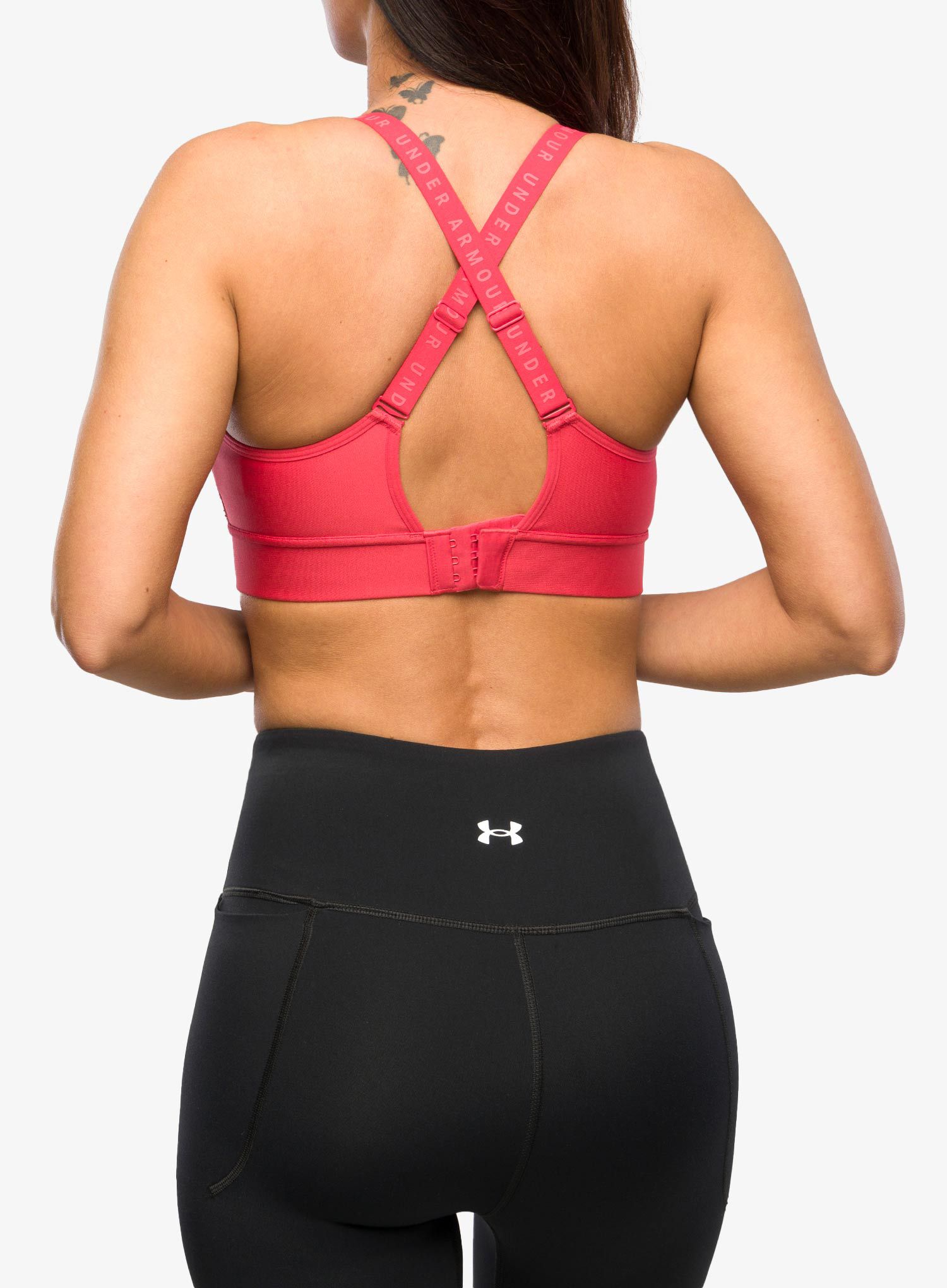 Športová podprsenka Under Armour Infinity Mid Covered Sports Bra - chakra/after burn