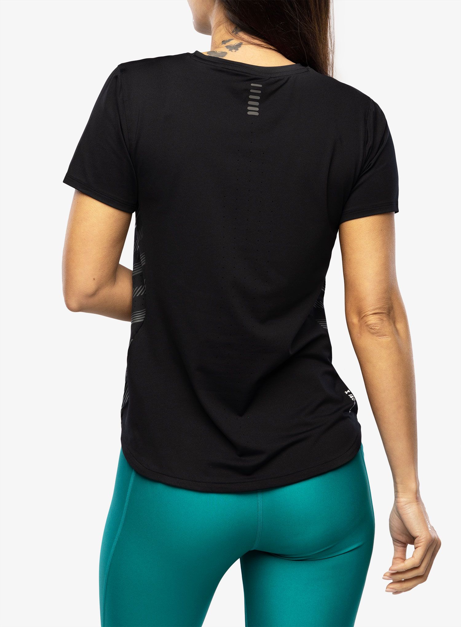 Bežecké tričko dámske Under Armour Iso-Chill Laser Tee II - black/pitch gray/reflective
