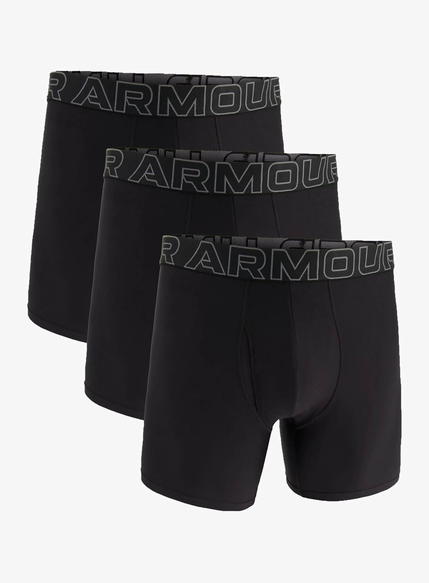 Boxerky Under Armour Performance Tech 6 in 3-Pack Boxerjock - black/black/castlerock