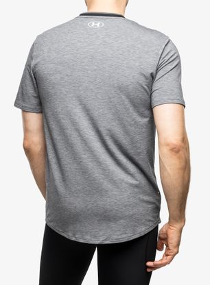 Tréningové tričko Under Armour Recover S/S - black full heather/white