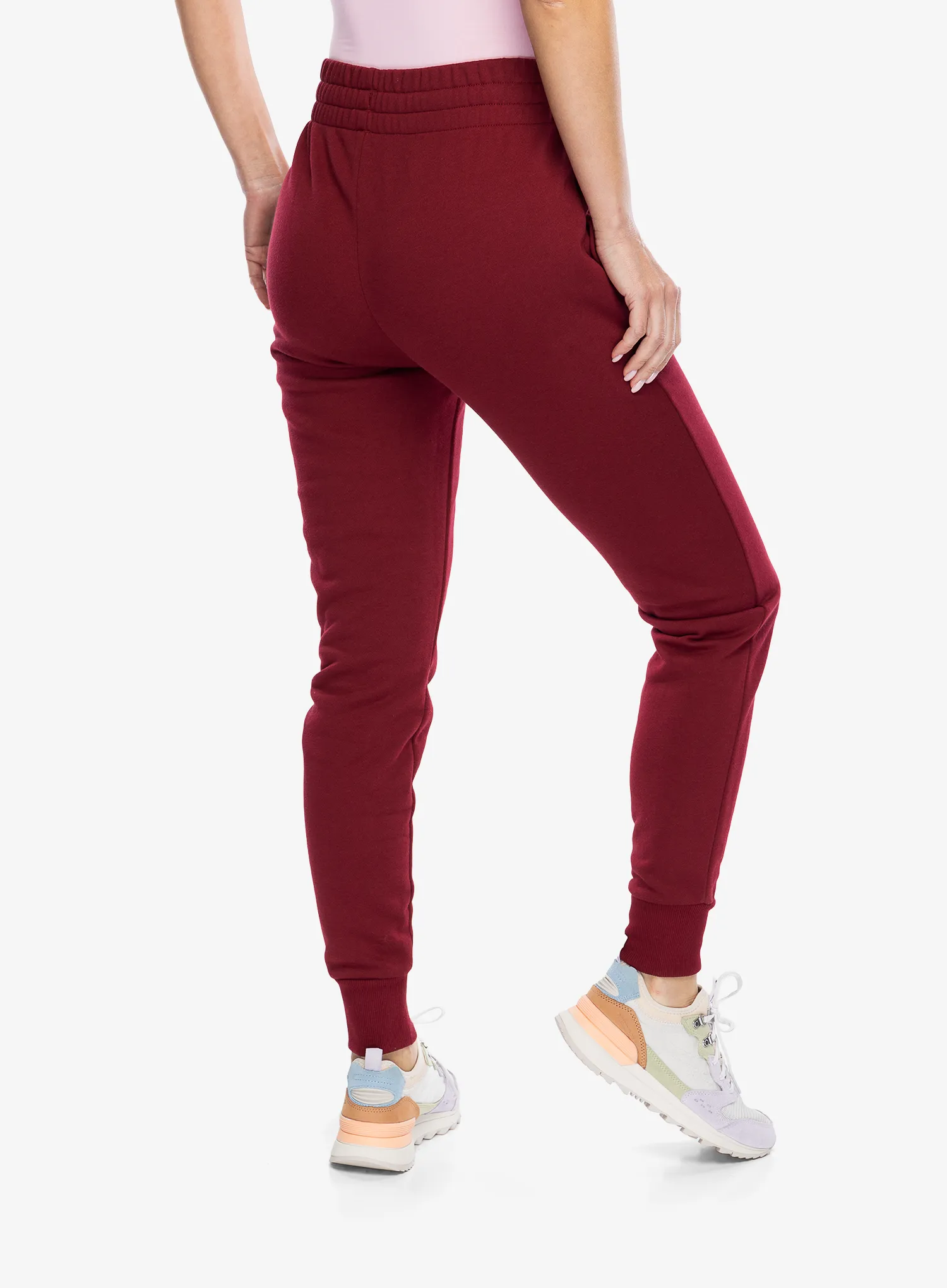 Dámske nohavice Under Armour Rival Fleece Joggers - cardinal/white
