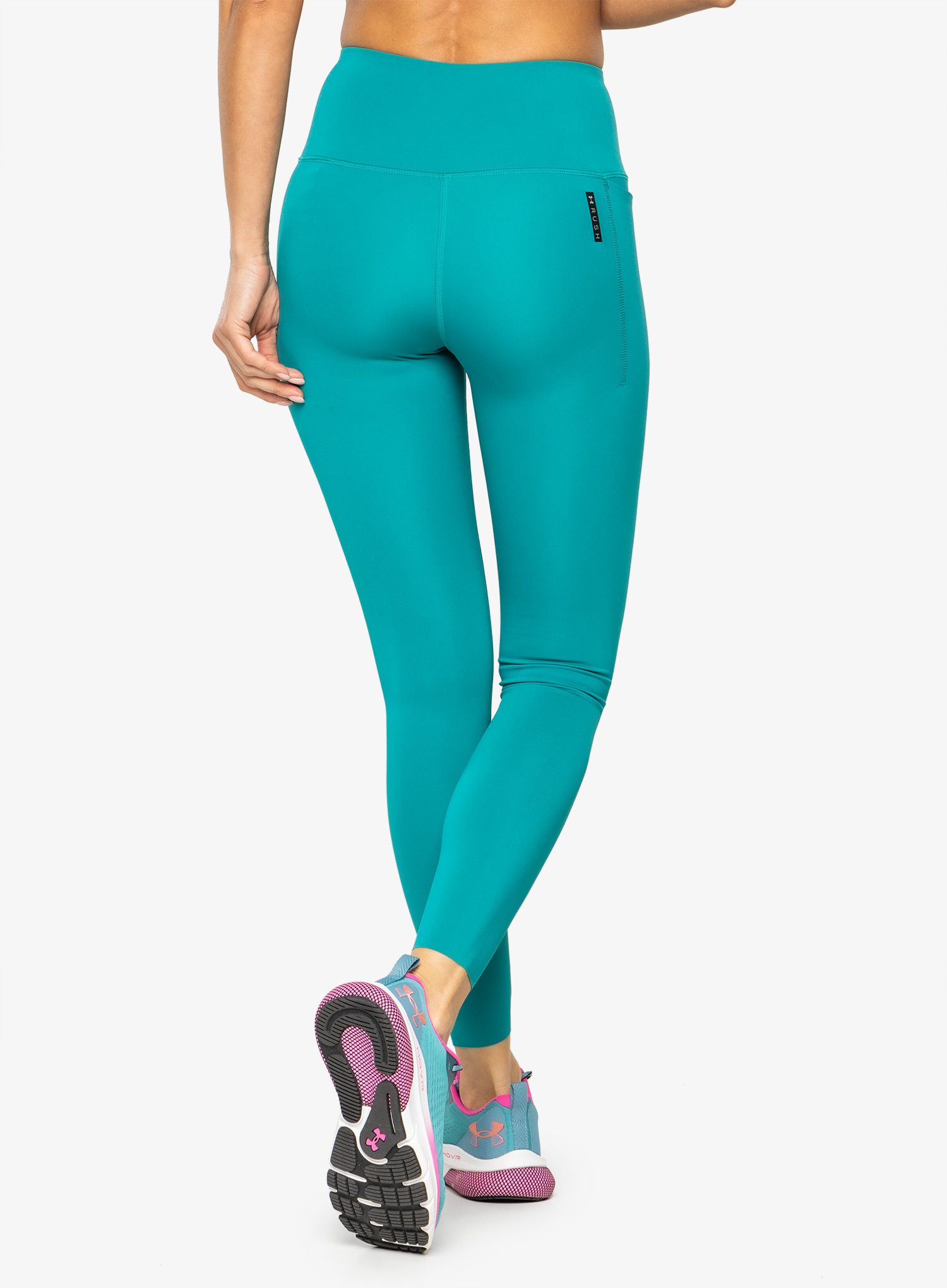 Dámske legíny Under Armour Rush SmartForm Ankle Leggings - coastal teal/iridescent