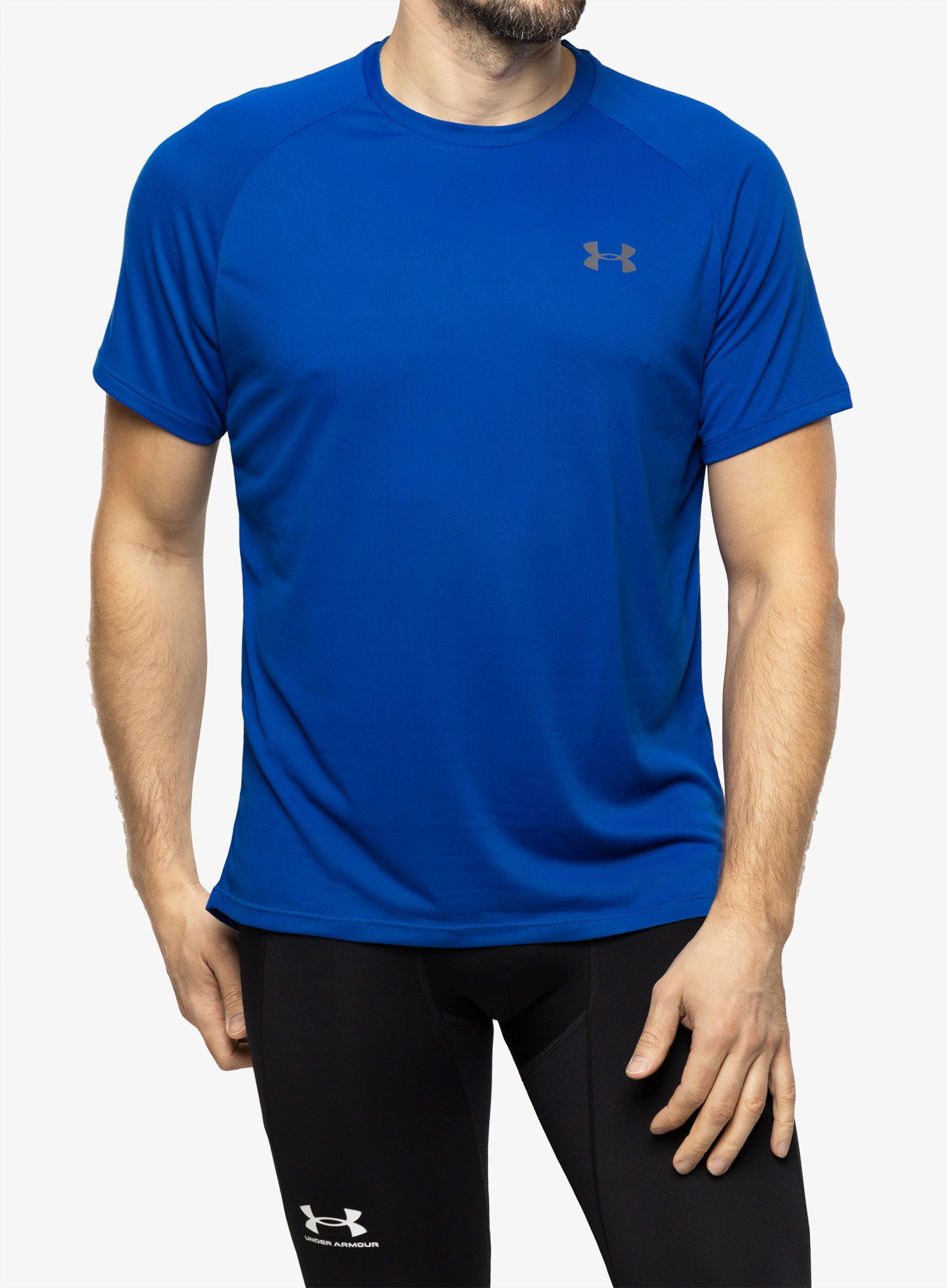 Pánske tričko Under Armour Tech 2.0 Short Sleeve - royal/graphite